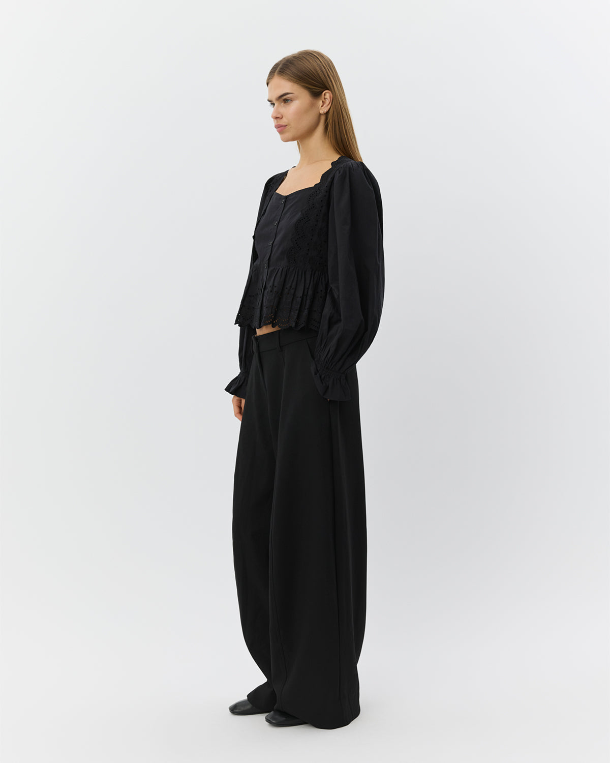 Sofie Schnoor WOMEN MODENASW COCOON LÆRREDE BUKS Buks 1000 Black