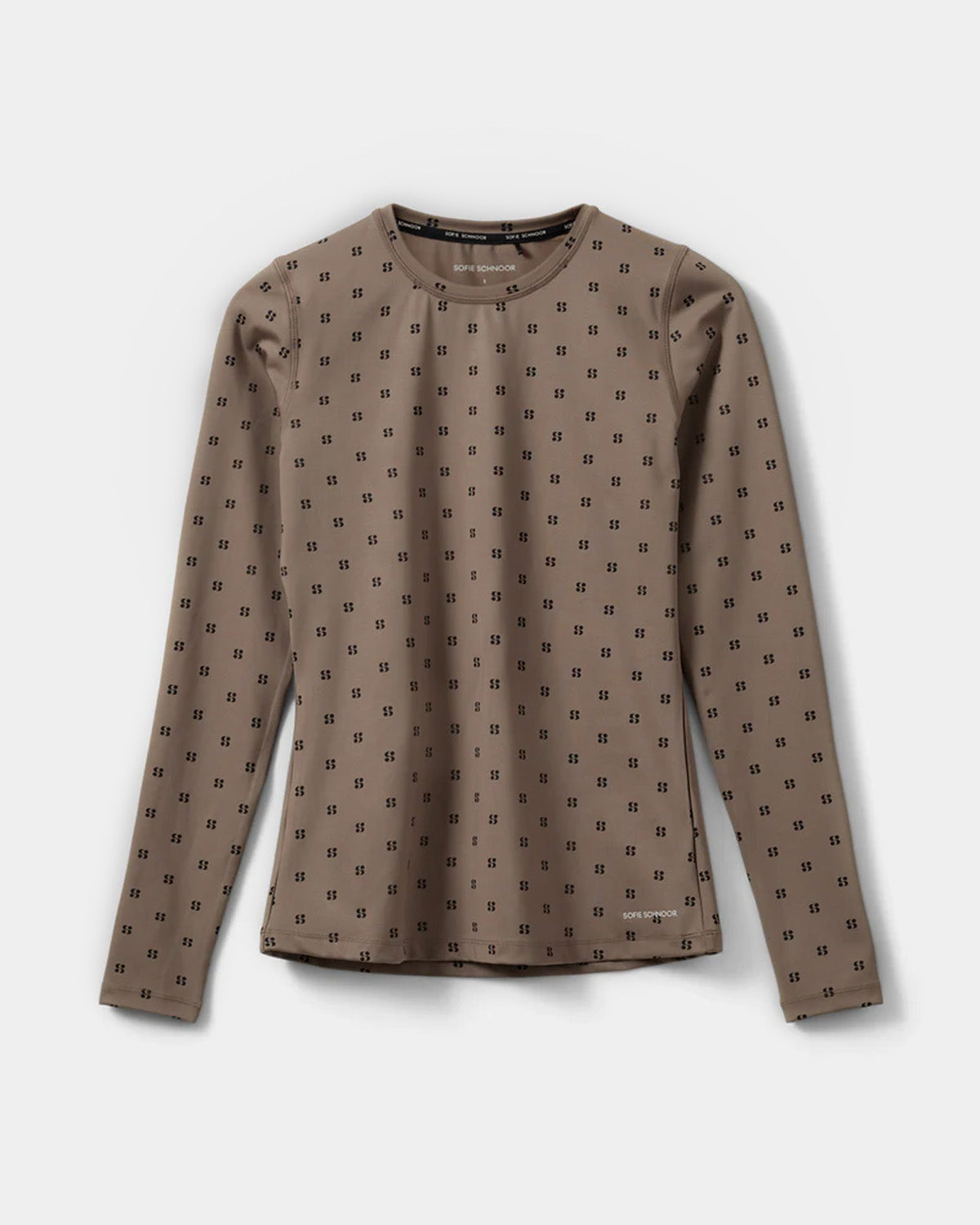 Sofie Schnoor SPORT NOALLESW T-SHIRT LONG SLEEVE T-shirt lang ærmet 9099 Middle Brown