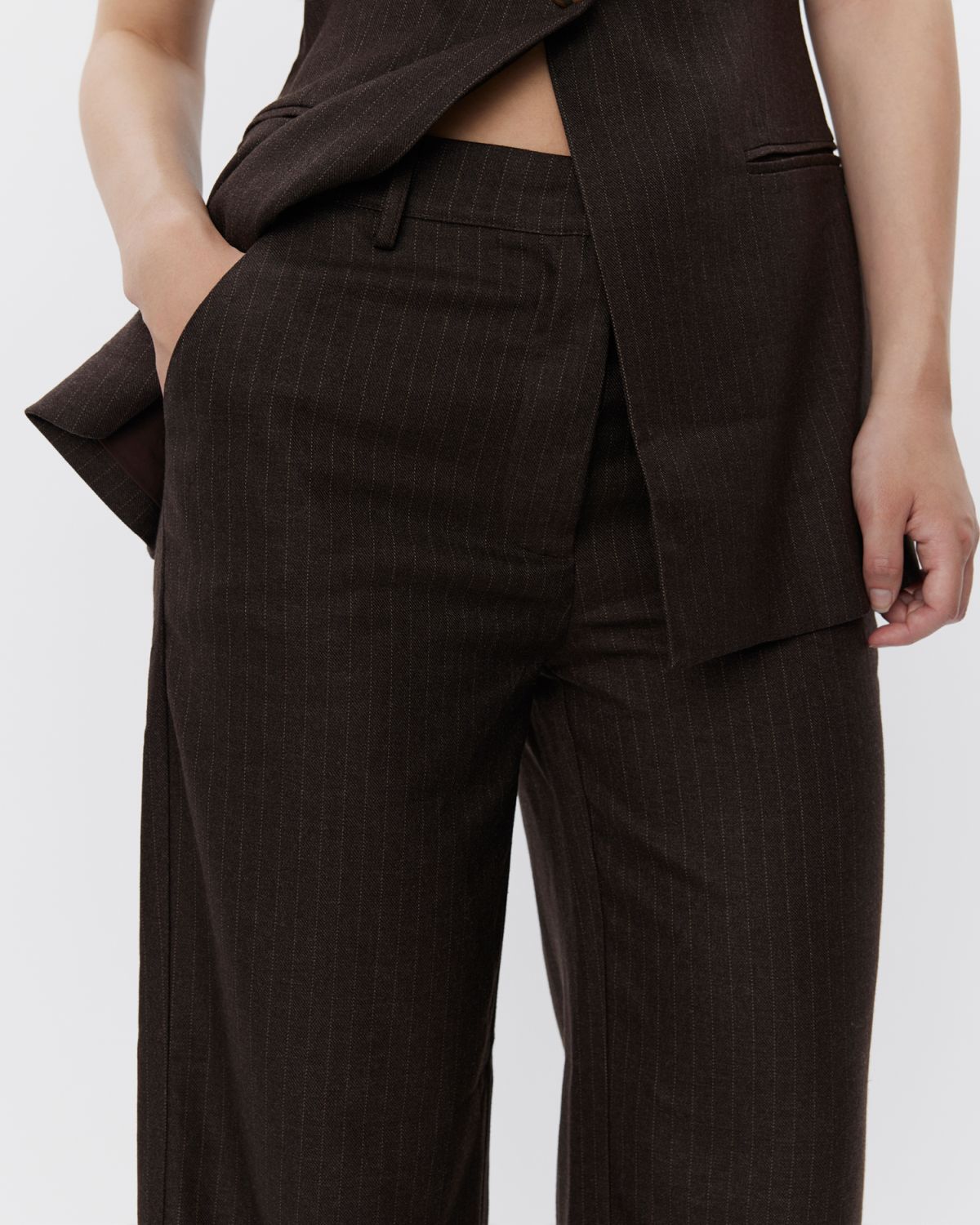 Sofie Schnoor WOMEN OLIVESW TROUSERS Trousers 7113 Brown Striped