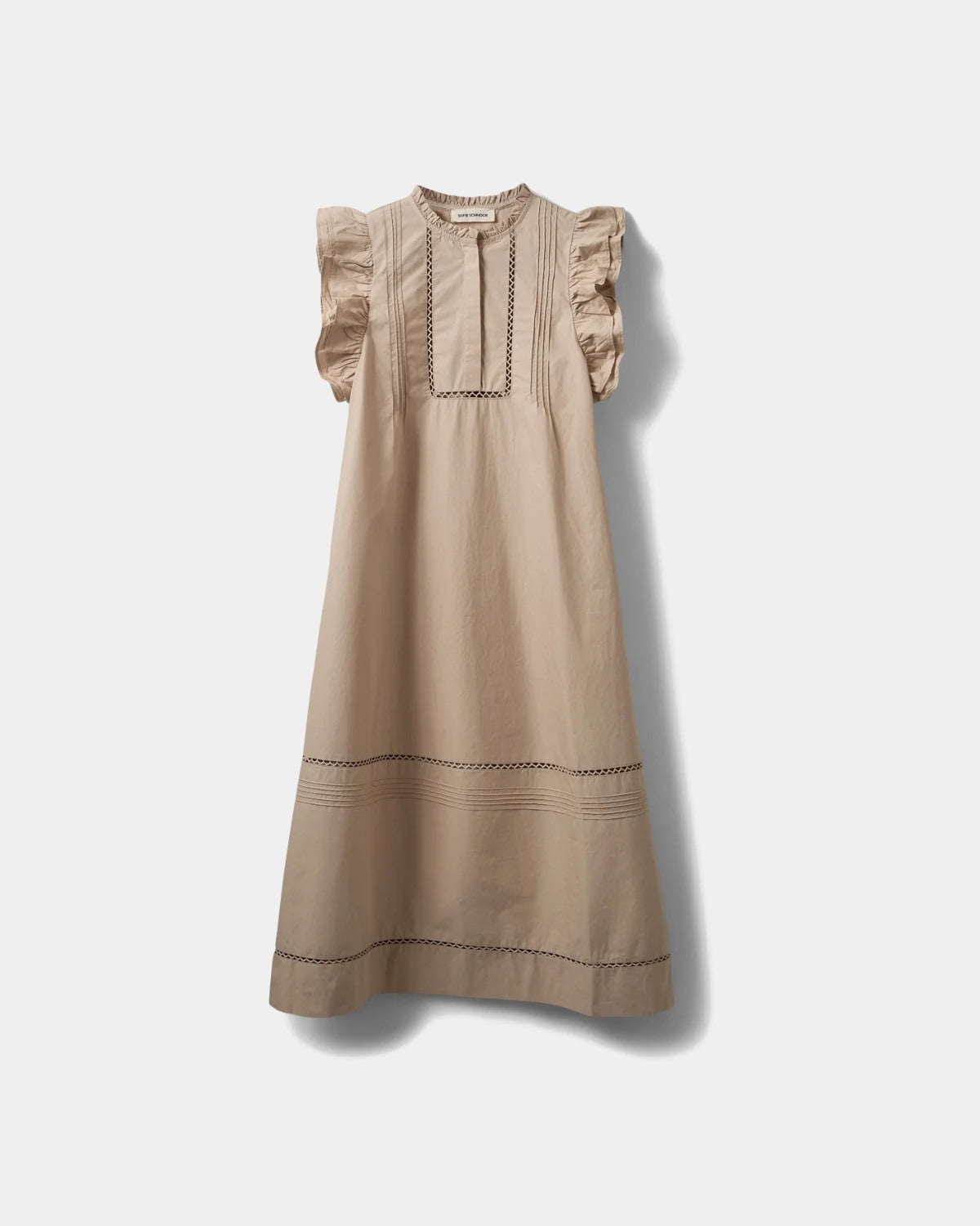 Sofie Schnoor WOMEN OTANIASW FRILL BOMULDSKJOLE Kjole 8058 Feather Gray