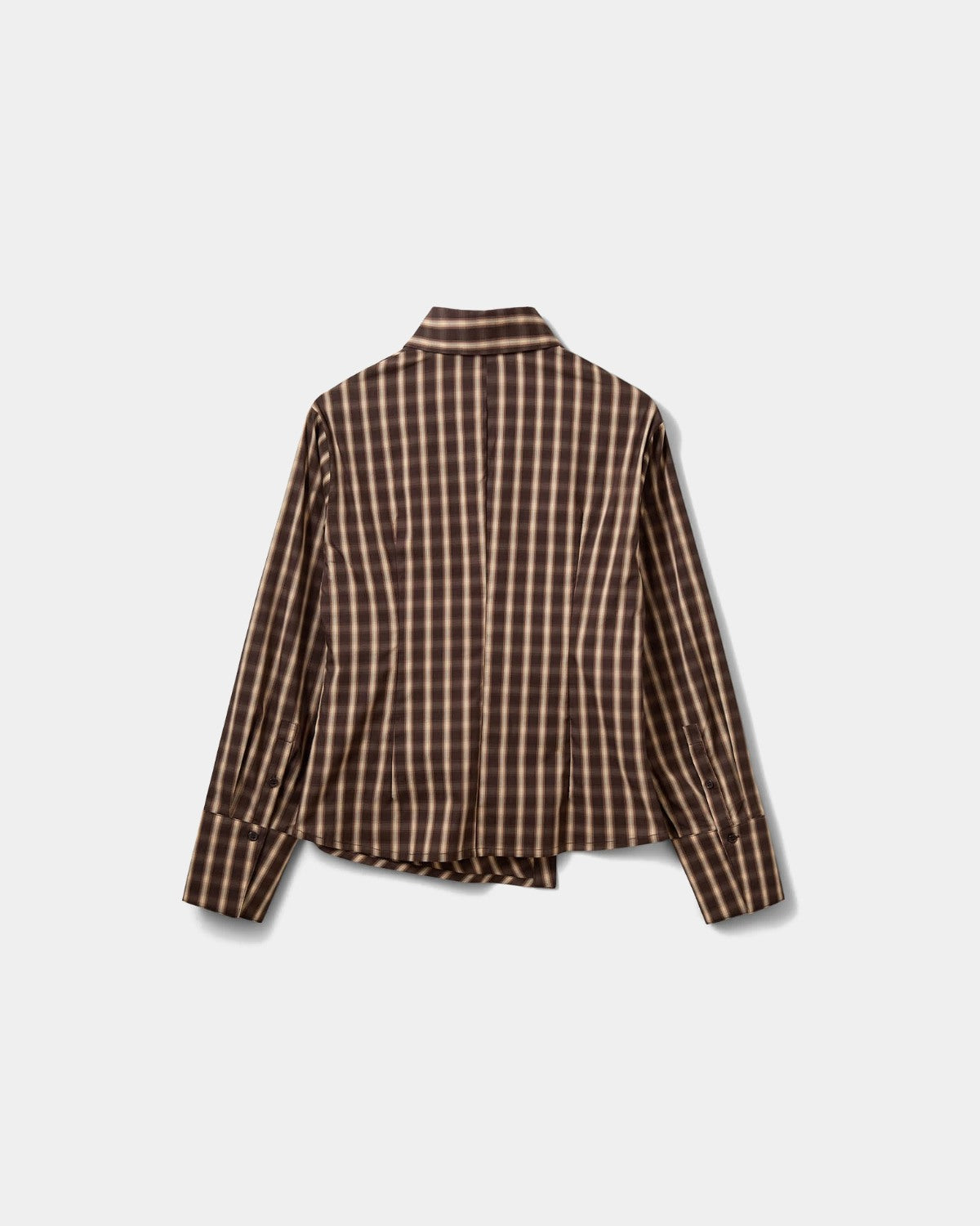 Sofie Schnoor WOMEN PAIGESW ASYMMETRISK SKJORTE Skjorte 9007 Brown check