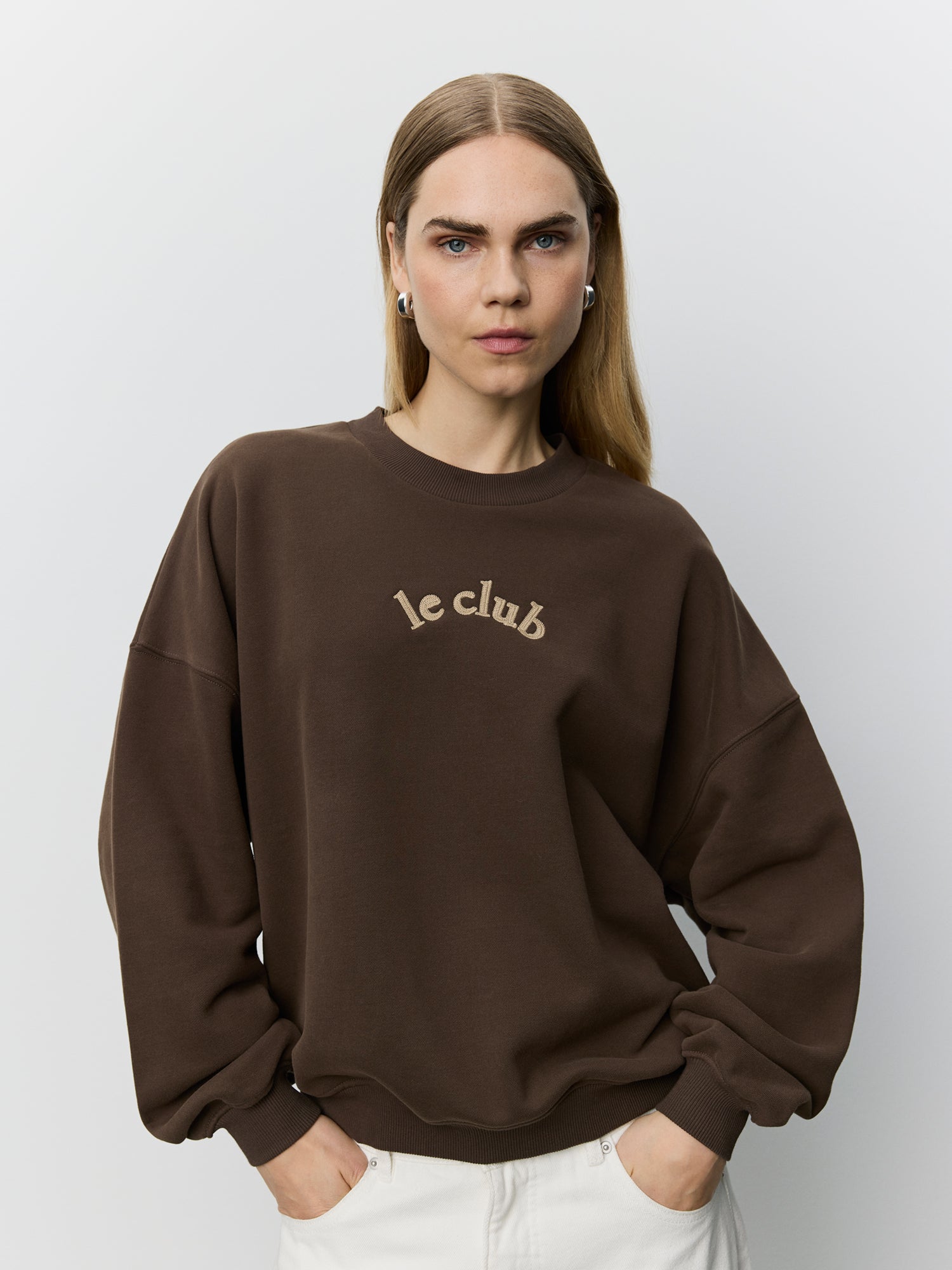 Sofie Schnoor WOMEN PAROSSW OVERSIZED SWEATSHIRT Sweatshirt 7025 Dark brown