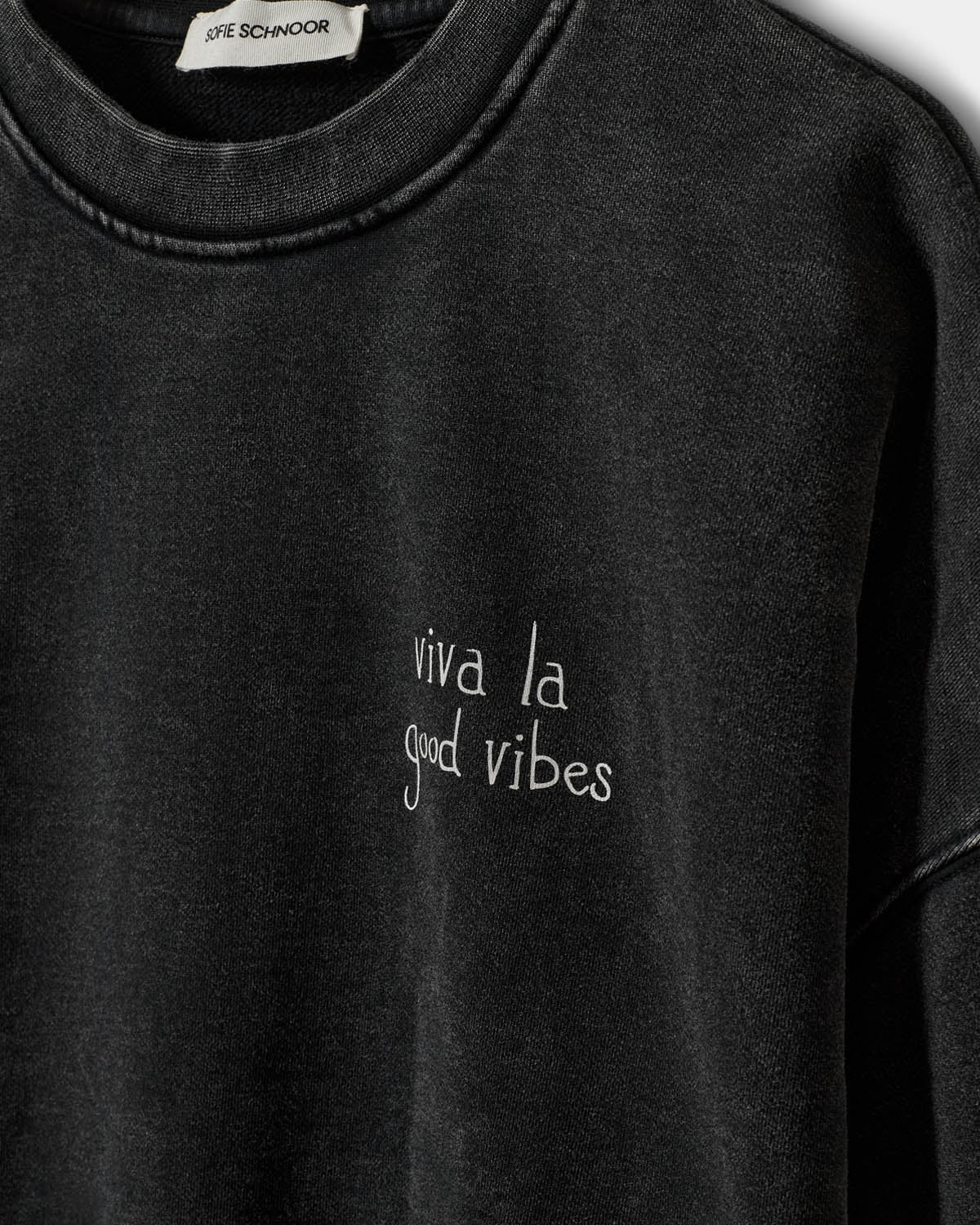Sofie Schnoor WOMEN PAROSSW OVERSIZED SWEATSHIRT Sweatshirt 1015 Washed black