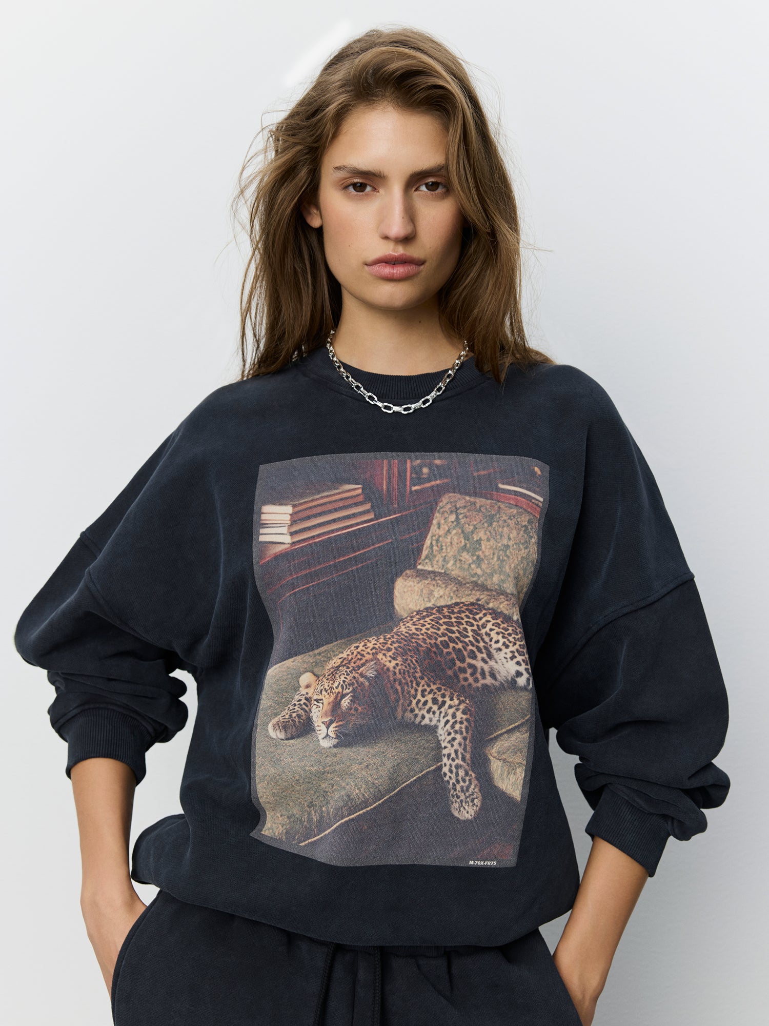 Sofie Schnoor WOMEN PAROSSW OVERSIZE SWEATSHIRT Sweatshirt 1015 Washed black