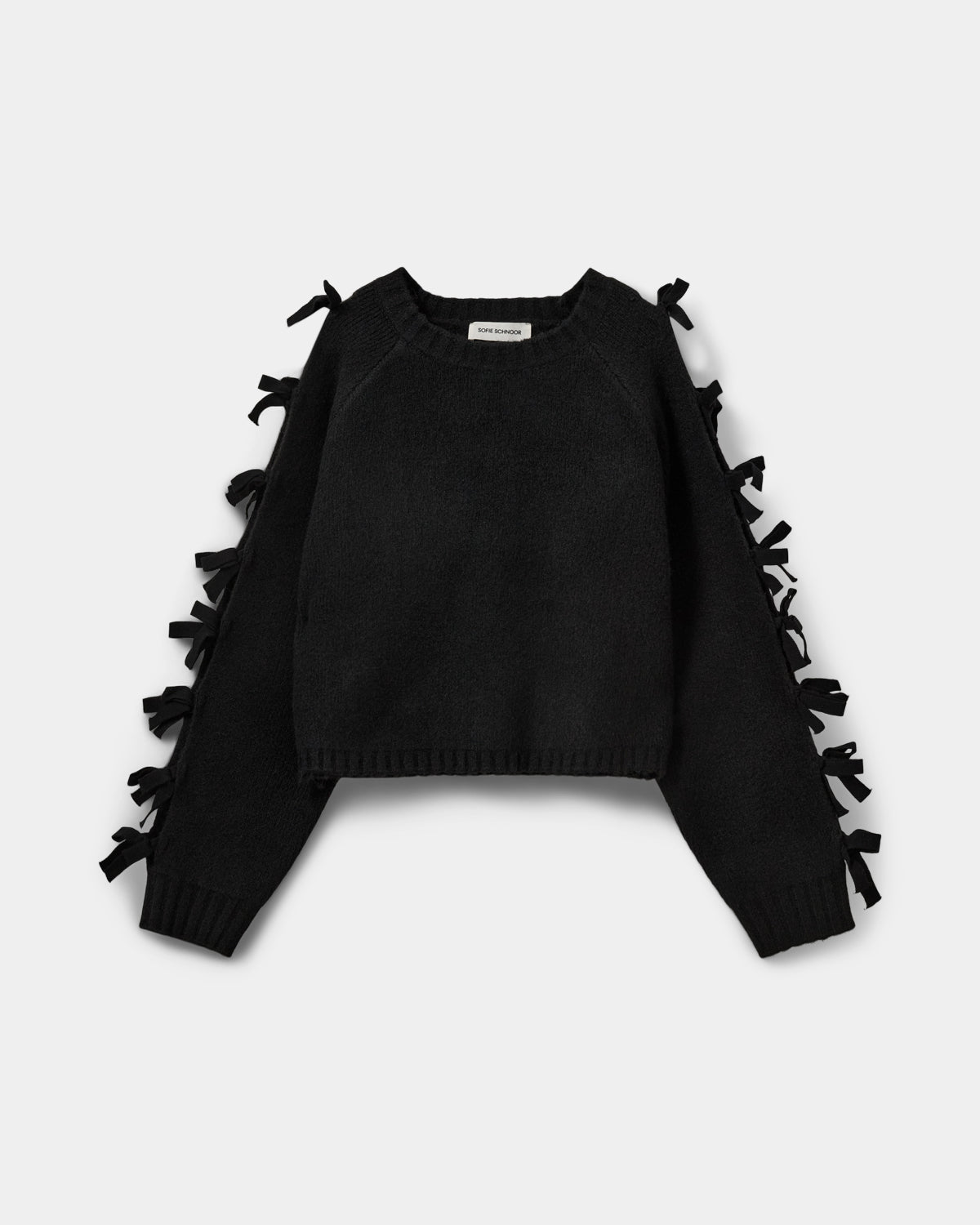 Sofie Schnoor WOMEN PERMELISW SLØJFE STRIK SWEATER Strik 1000 Black