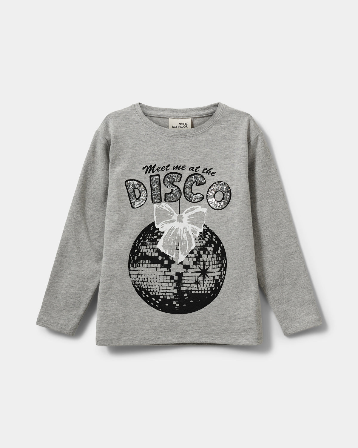 Sofie Schnoor KIDS PERNILLASK T-SHIRT LANGÆRMET T-shirt lang ærmet 8010 Grey melange