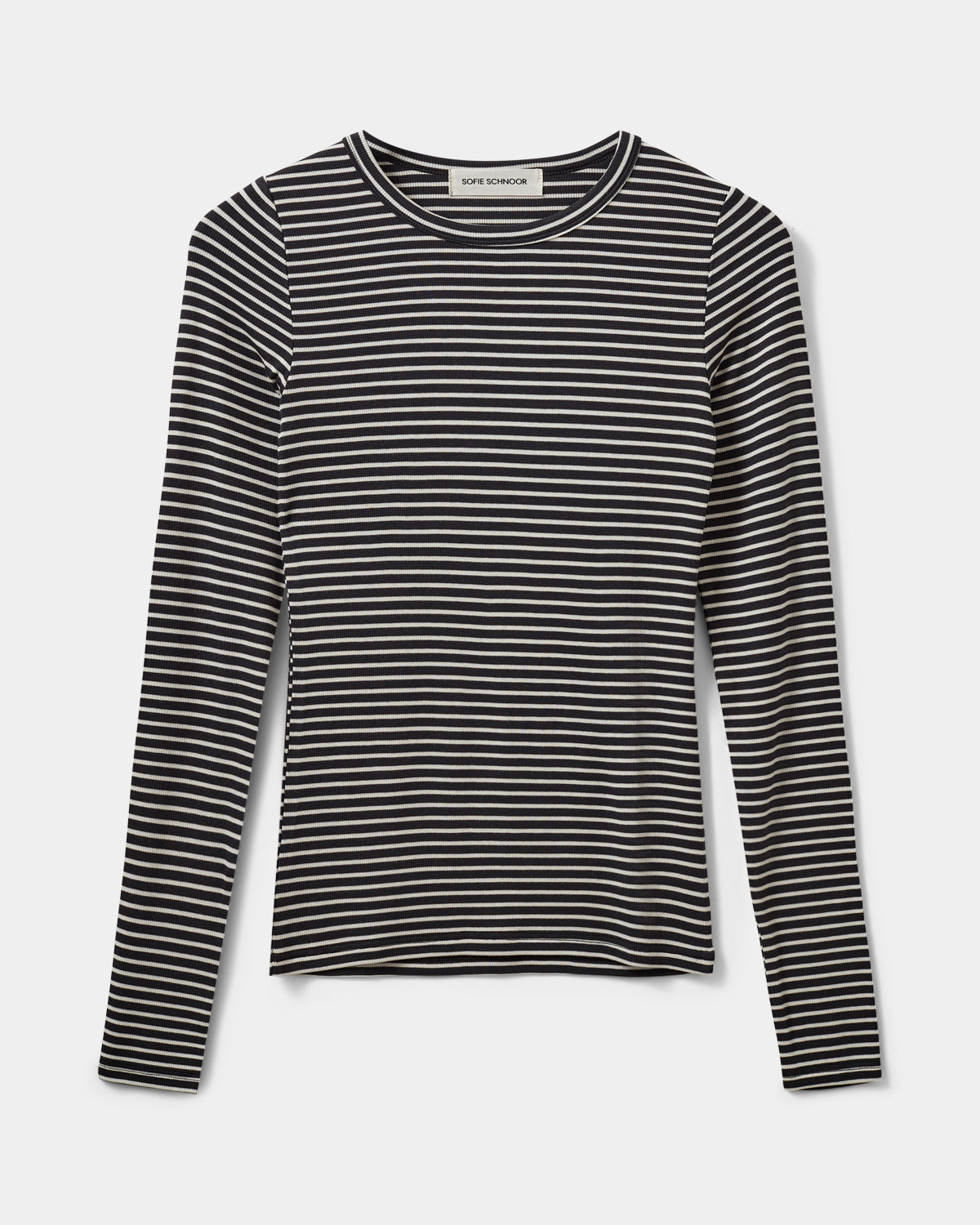 Sofie Schnoor WOMEN PETRICIASW STRIBE T-SHIRT LANGÆRMET T-shirt lang ærmet 1017 Black striped
