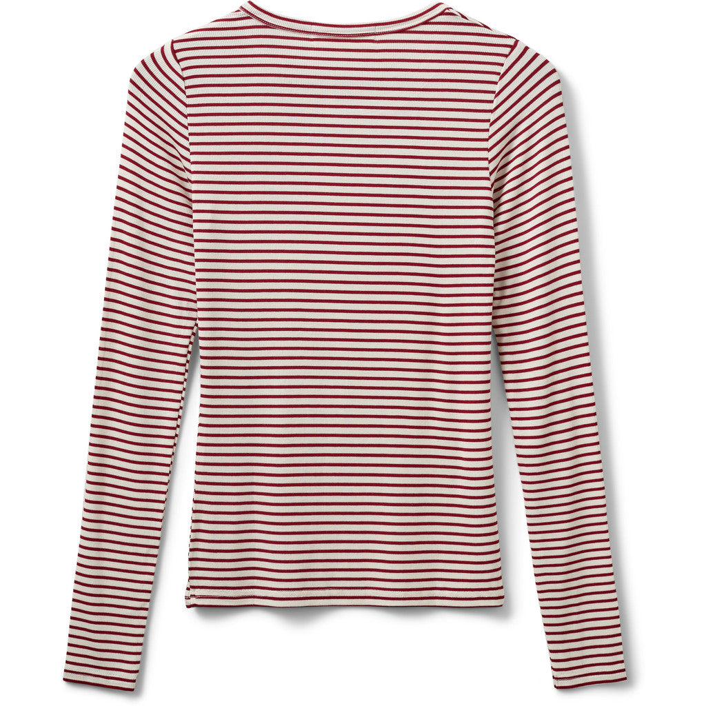 Sofie Schnoor WOMEN PETRICIASW STRIBE T-SHIRT LANGÆRMET T-shirt lang ærmet 4139 Red Striped