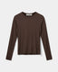 PETRICIASW T-SHIRT LONG SLEEVE - Brown Fudge