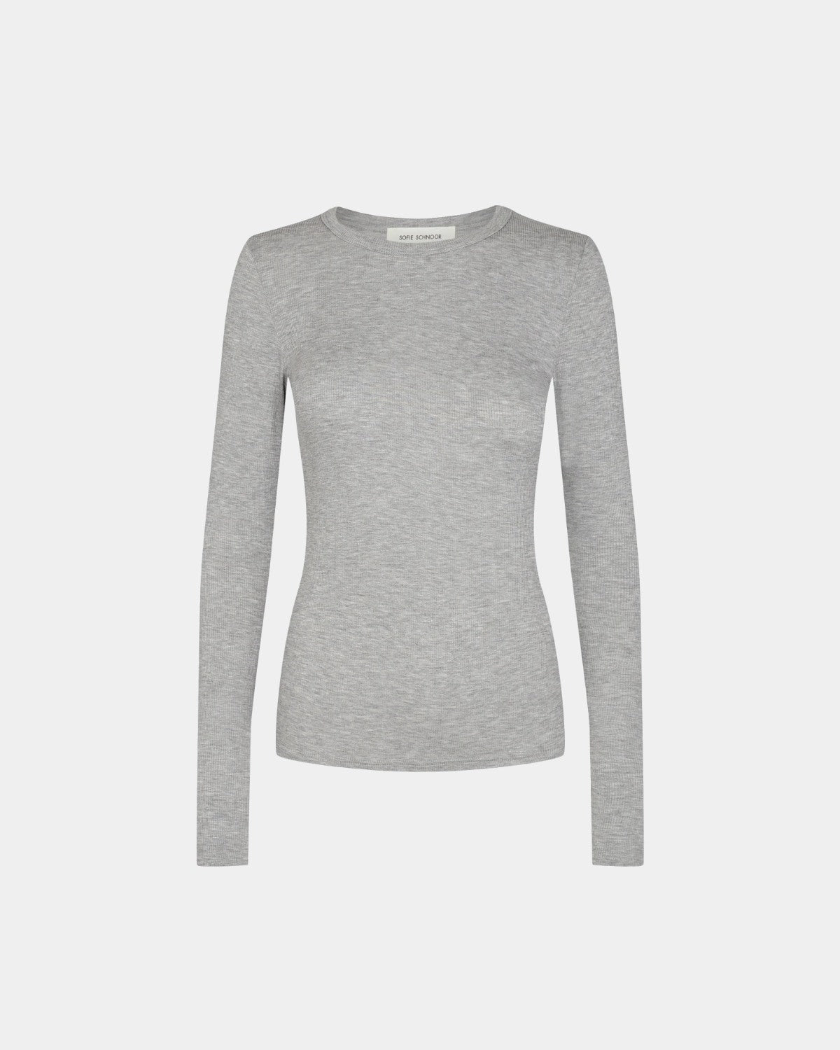 Sofie Schnoor WOMEN PETRICIASW T-SHIRT LANGÆRMET T-shirt lang ærmet 8000 Grey mel