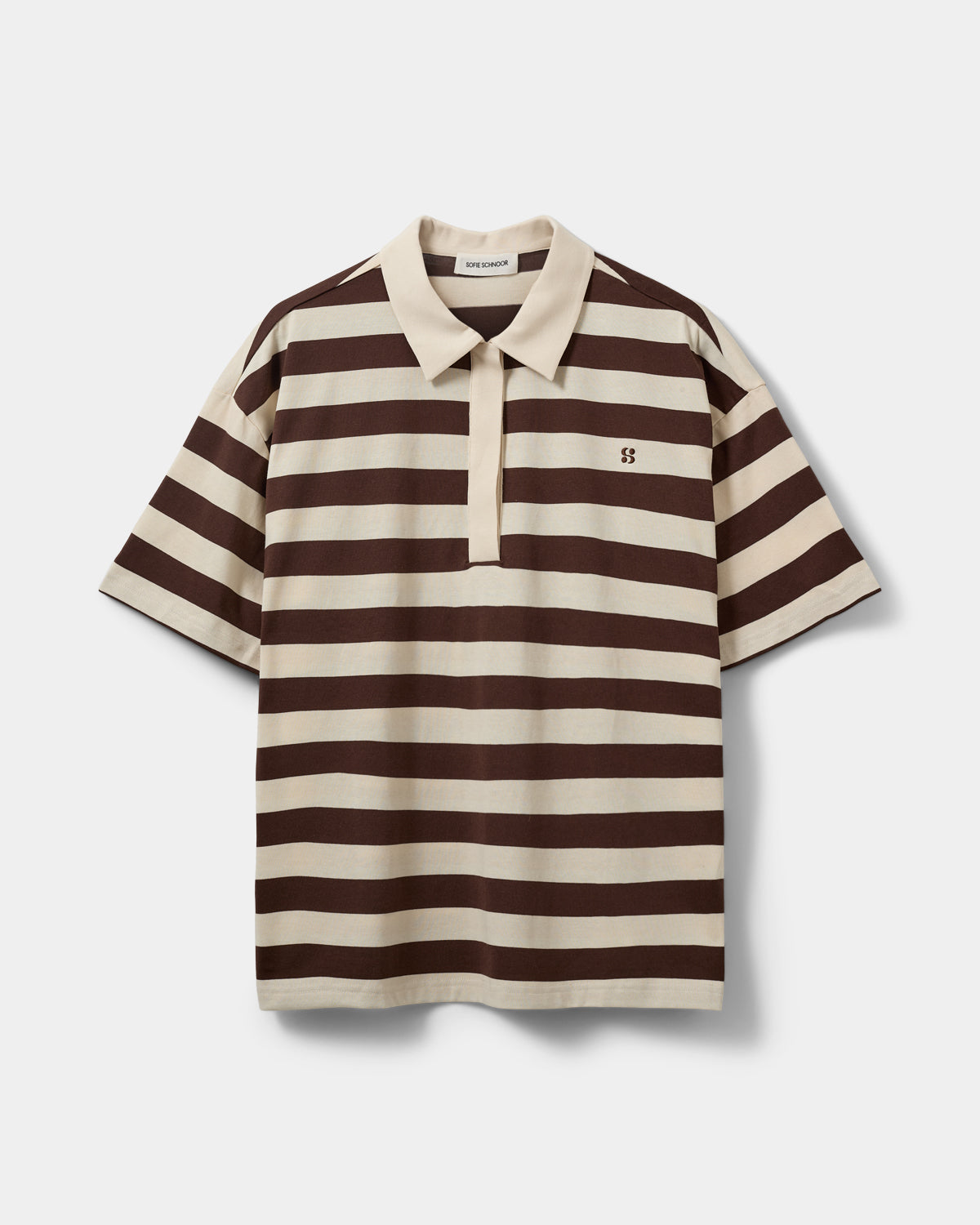 PILSW oversized oversize striped polo t-shirt in Striped | T