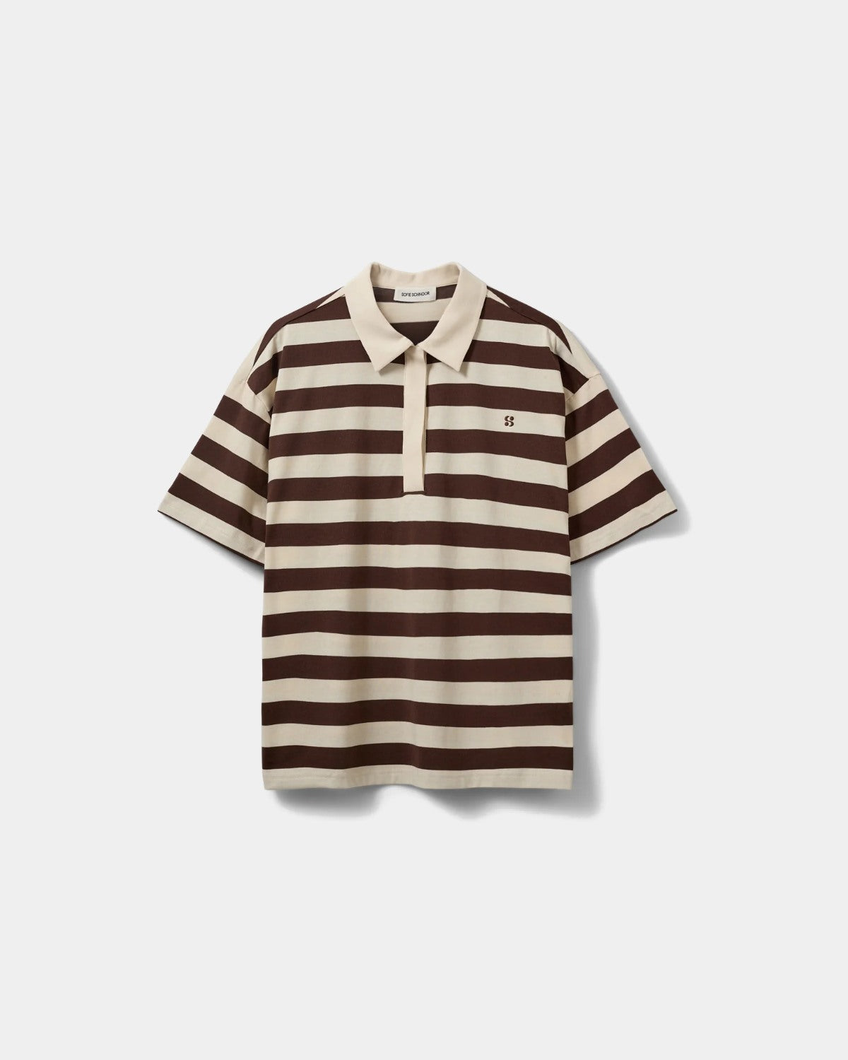 Sofie Schnoor WOMEN PILSW OVERSIZE STRIPET POLO T-SHIRT T-shirt 0140 Off White Striped