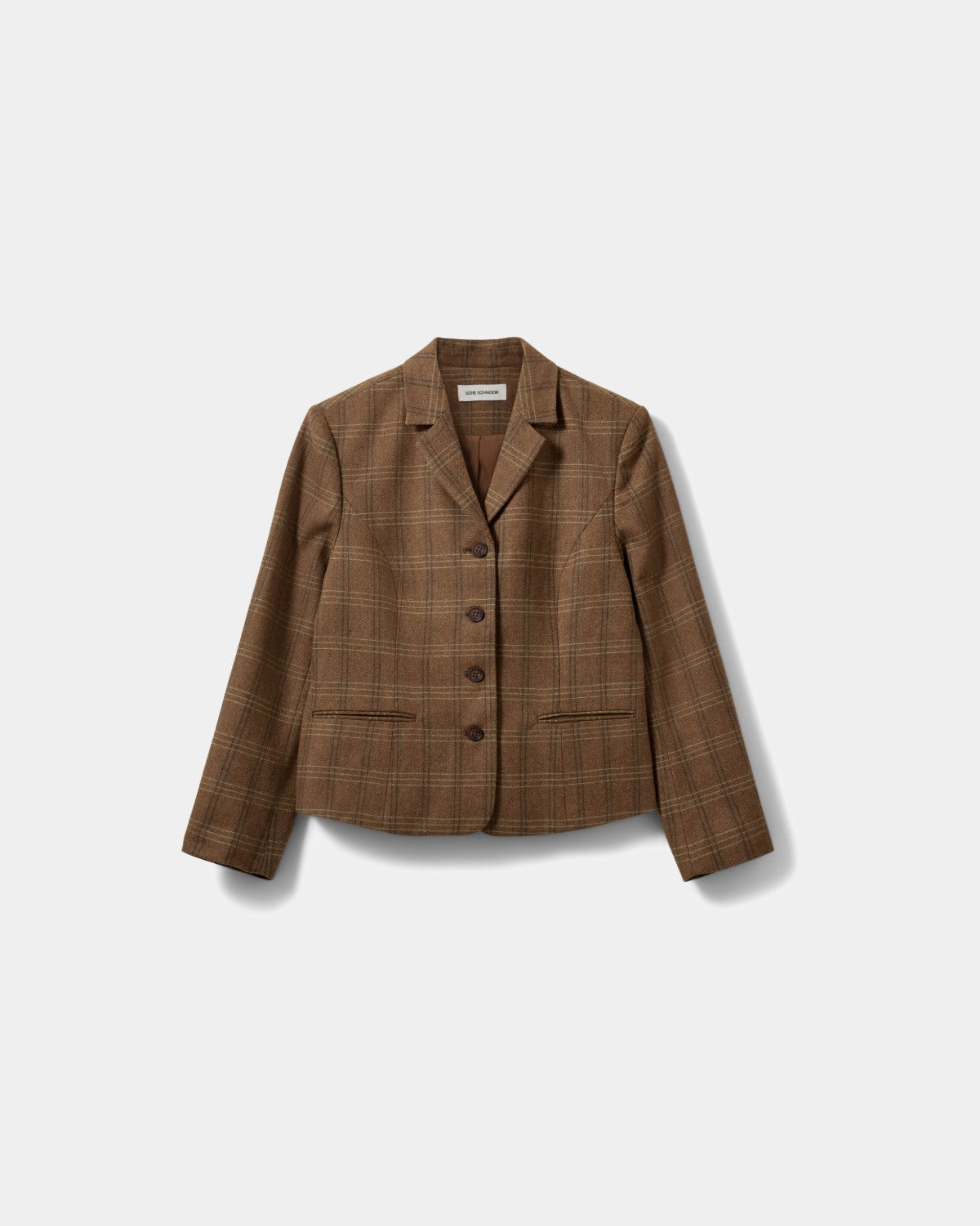 Sofie Schnoor WOMEN POPPYSW CHECK BLAZER Blazer 9143 Maple Brown Check