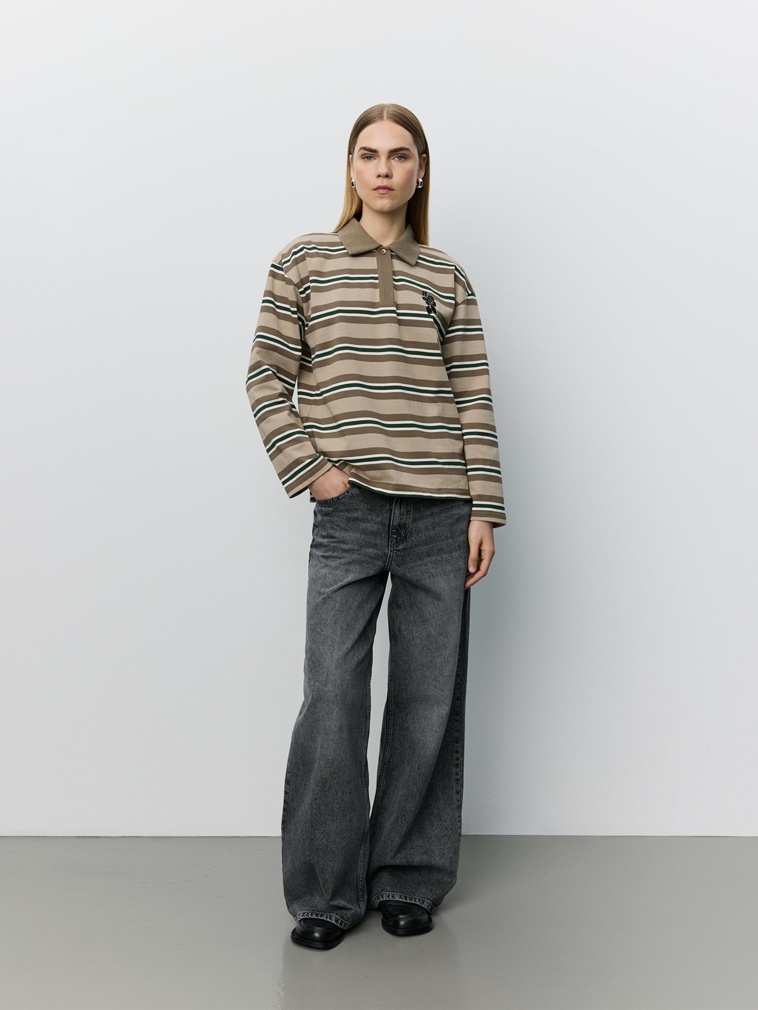 Sofie Schnoor WOMEN PRIASW MOOMIN LANGÆRMET POLO T-shirt lang ærmet 7113 Brown Striped