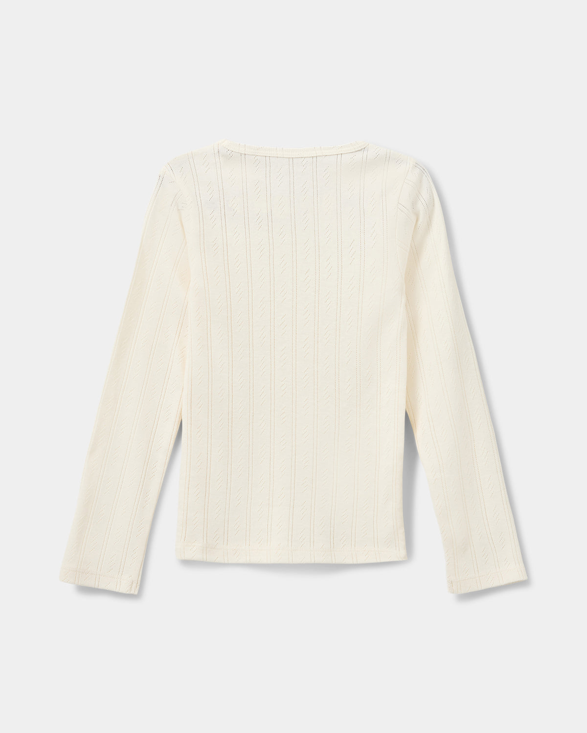 Sofie Schnoor KIDS PetriciaSY Pointelle Longsleeve Tee T-shirt Long Sleeve 0109 Off White