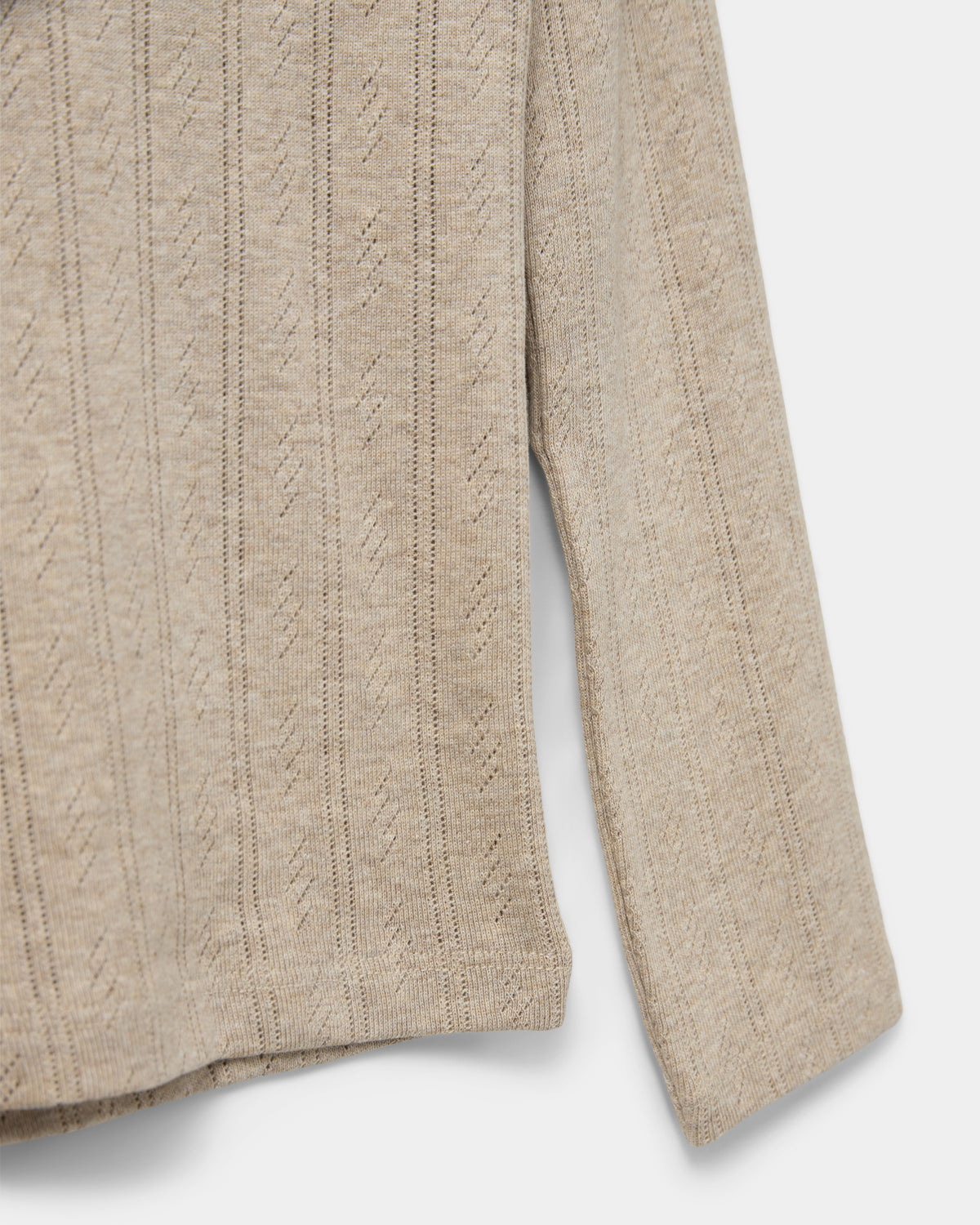 Sofie Schnoor KIDS PETRICIASY POINTELLE LONGSLEEVE TEE T-shirt Long Sleeve 7015 Beige