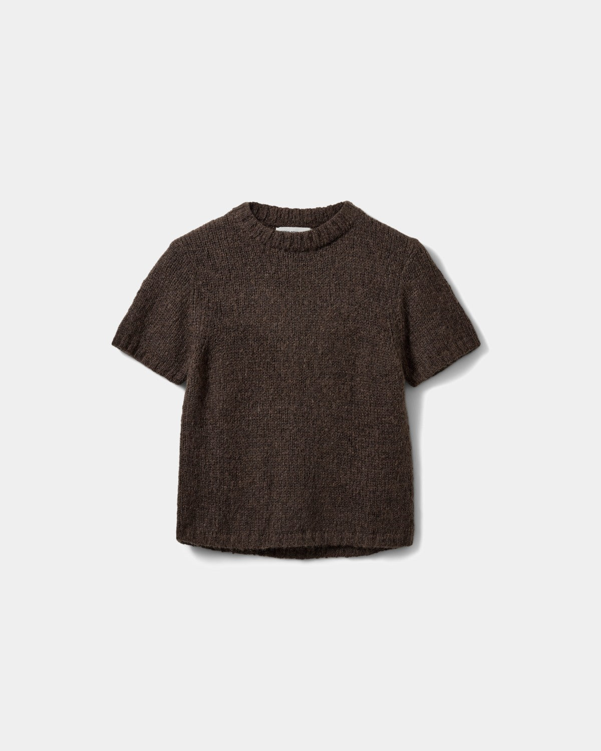 Sofie Schnoor WOMEN SAGASW KORTÆRMET STRIK SWEATER Strik 7025 Dark brown