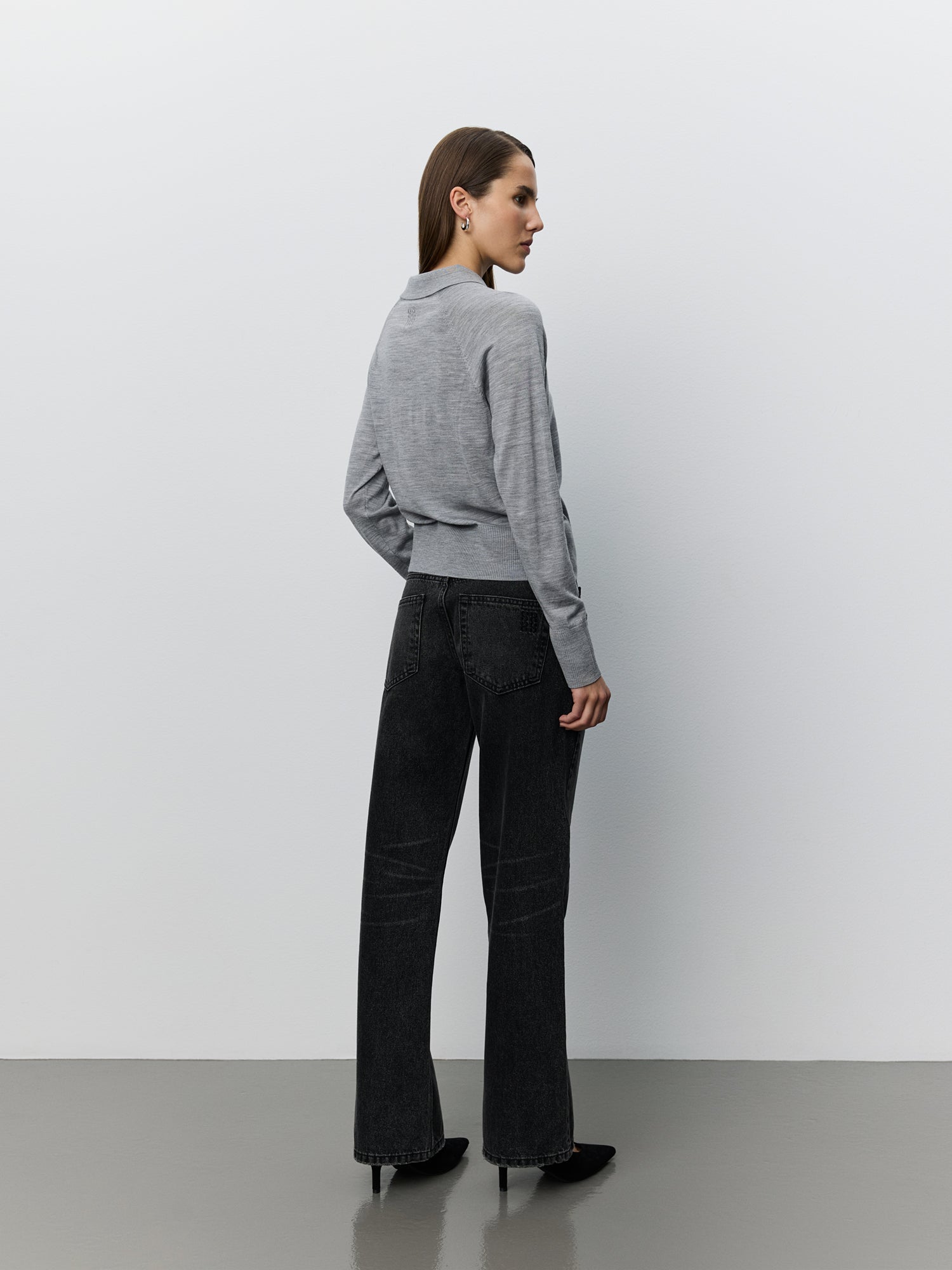 Sofie Schnoor WOMEN SELENESW KNIT POLO Strik 8000 Grey Melange