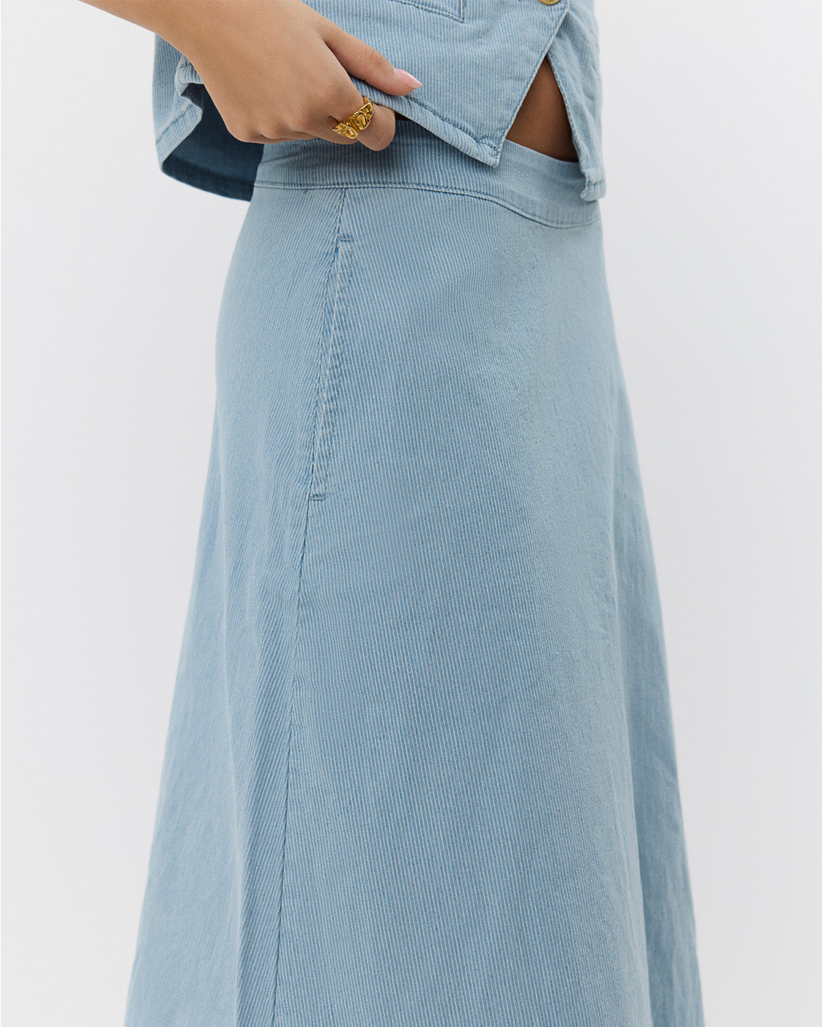 Sofie Schnoor WOMEN SELIASW NEDERDEL Nederdel 5094 Light Blue striped