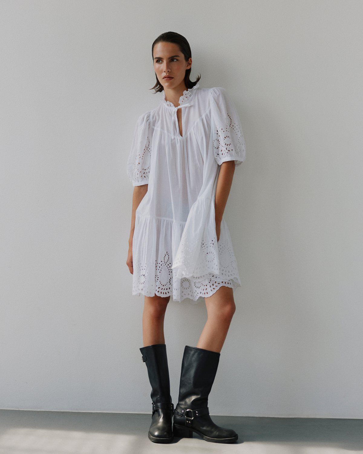 Sofie Schnoor WOMEN SIBBASW KJOLE Kjole 0124 Snow white