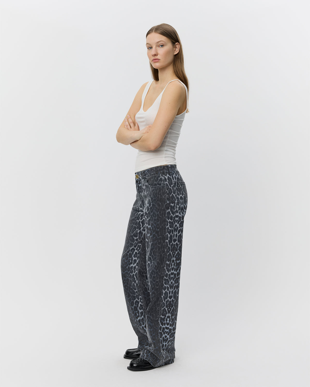 Sofie Schnoor WOMEN SIENNASW LEOPARD TROUSERS Trousers 5036 Blue