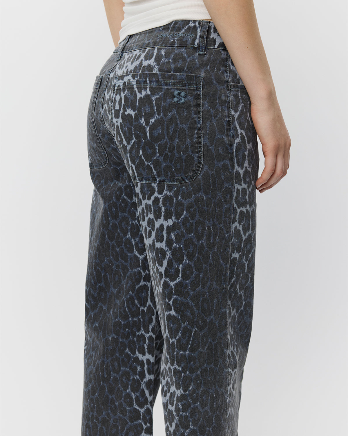 Sofie Schnoor WOMEN SIENNASW LEOPARD TROUSERS Trousers 5036 Blue