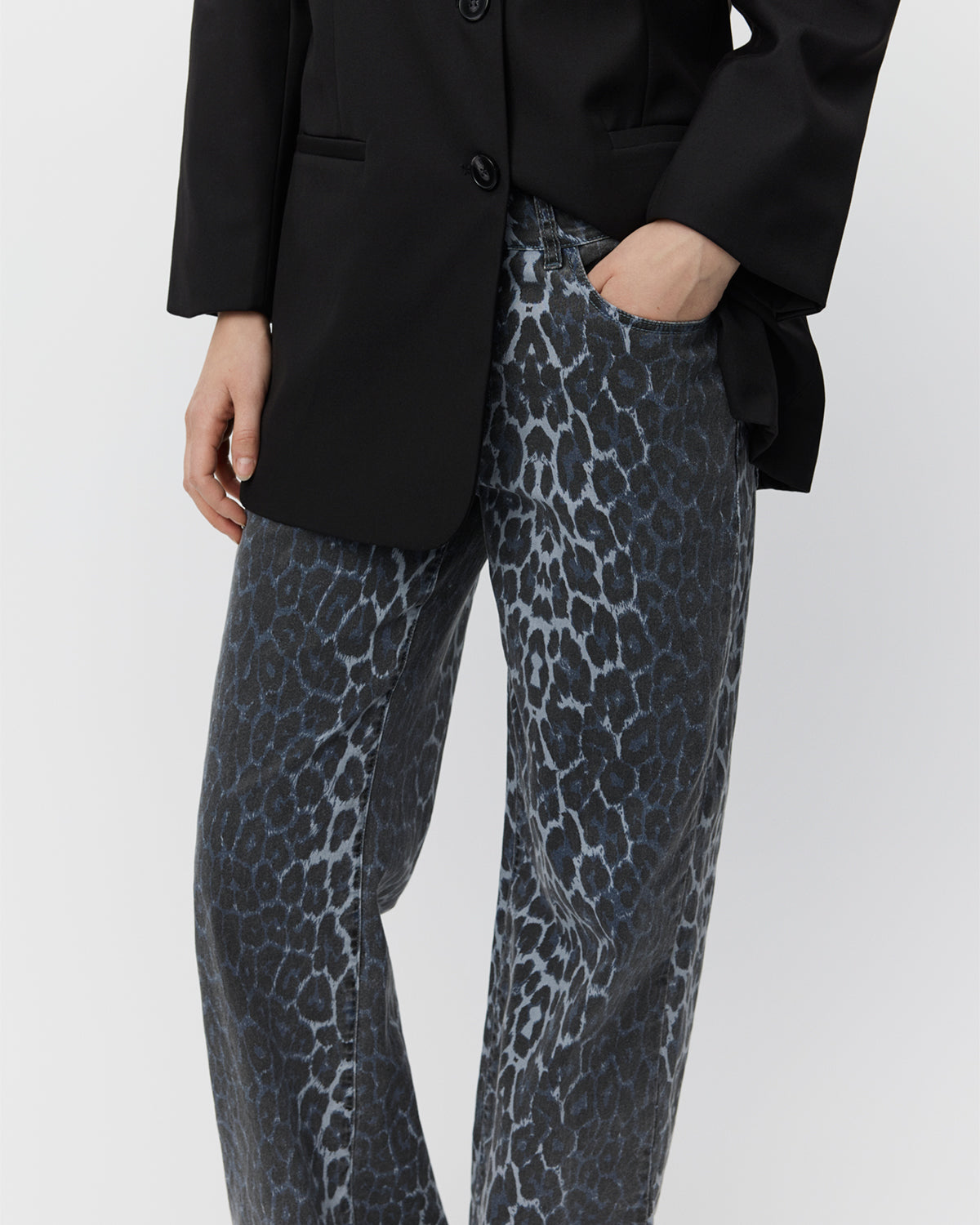 Sofie Schnoor WOMEN SIENNASW LEOPARD TROUSERS Trousers 5036 Blue