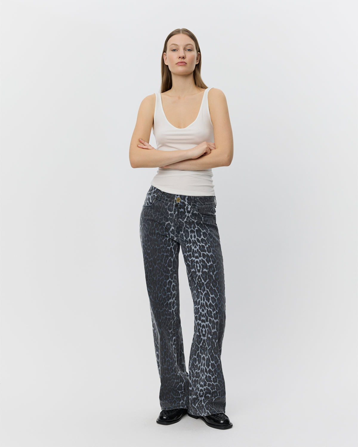 Sofie Schnoor WOMEN SIENNASW LEOPARD TROUSERS Trousers 5036 Blue