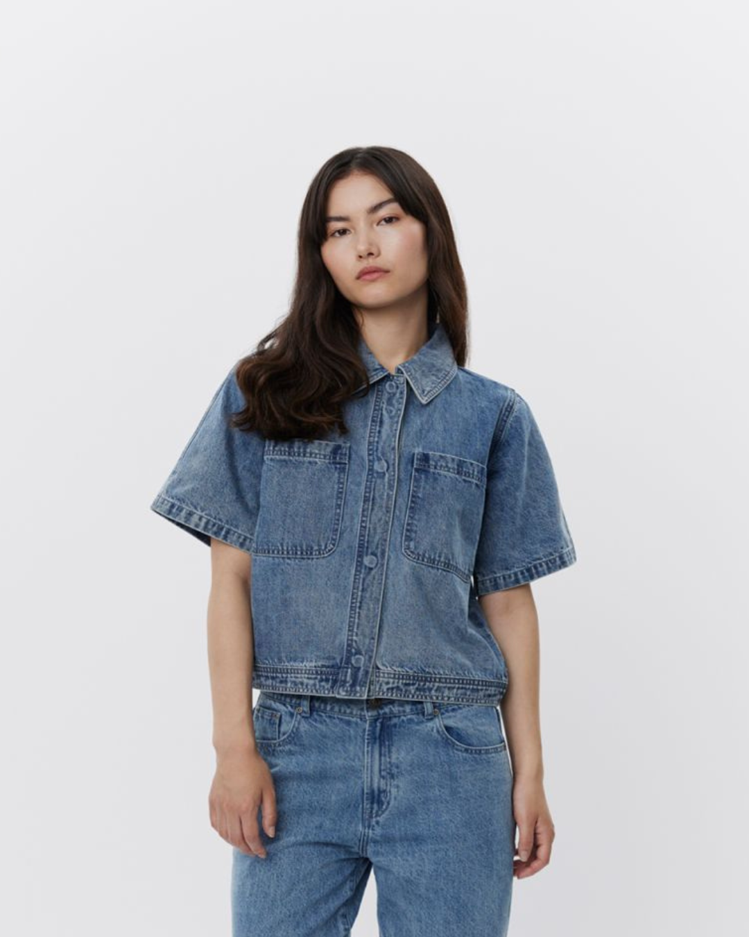 Sofie Schnoor WOMEN SILJASW SKJORTE Skjorte 5086 Light denim blue