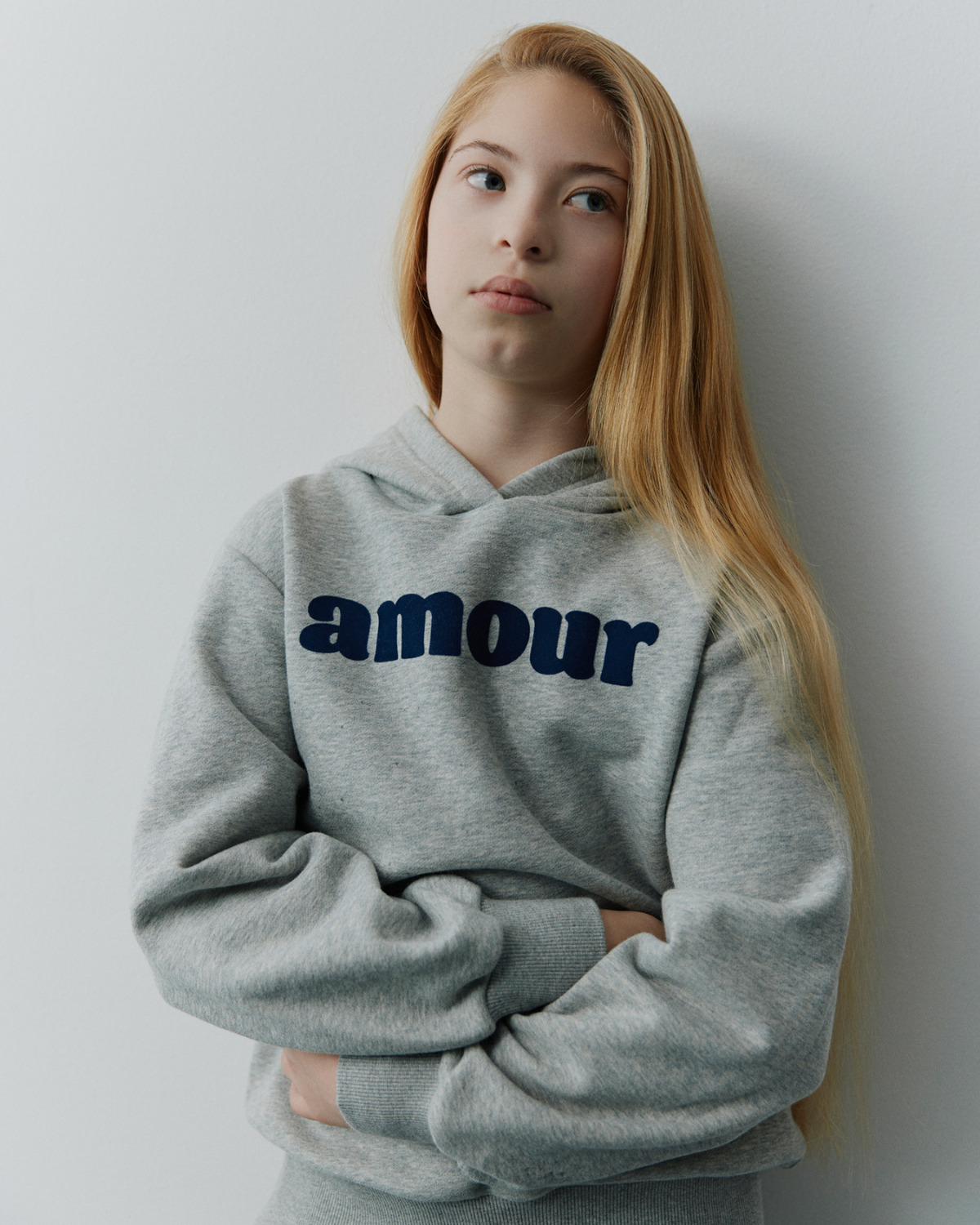 Sofie Schnoor YOUNG SIMONASY HOODIE Hoodie 8010 Grey melange