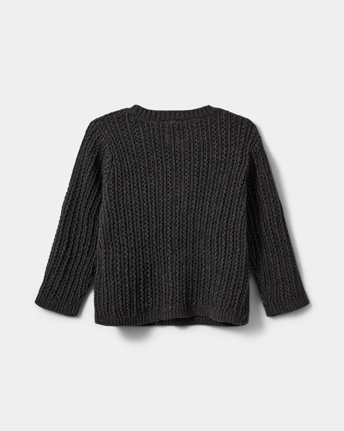 Sofie Schnoor KIDS SKYLARKB CARDIGAN Cardigan 8011 Dark grey melange