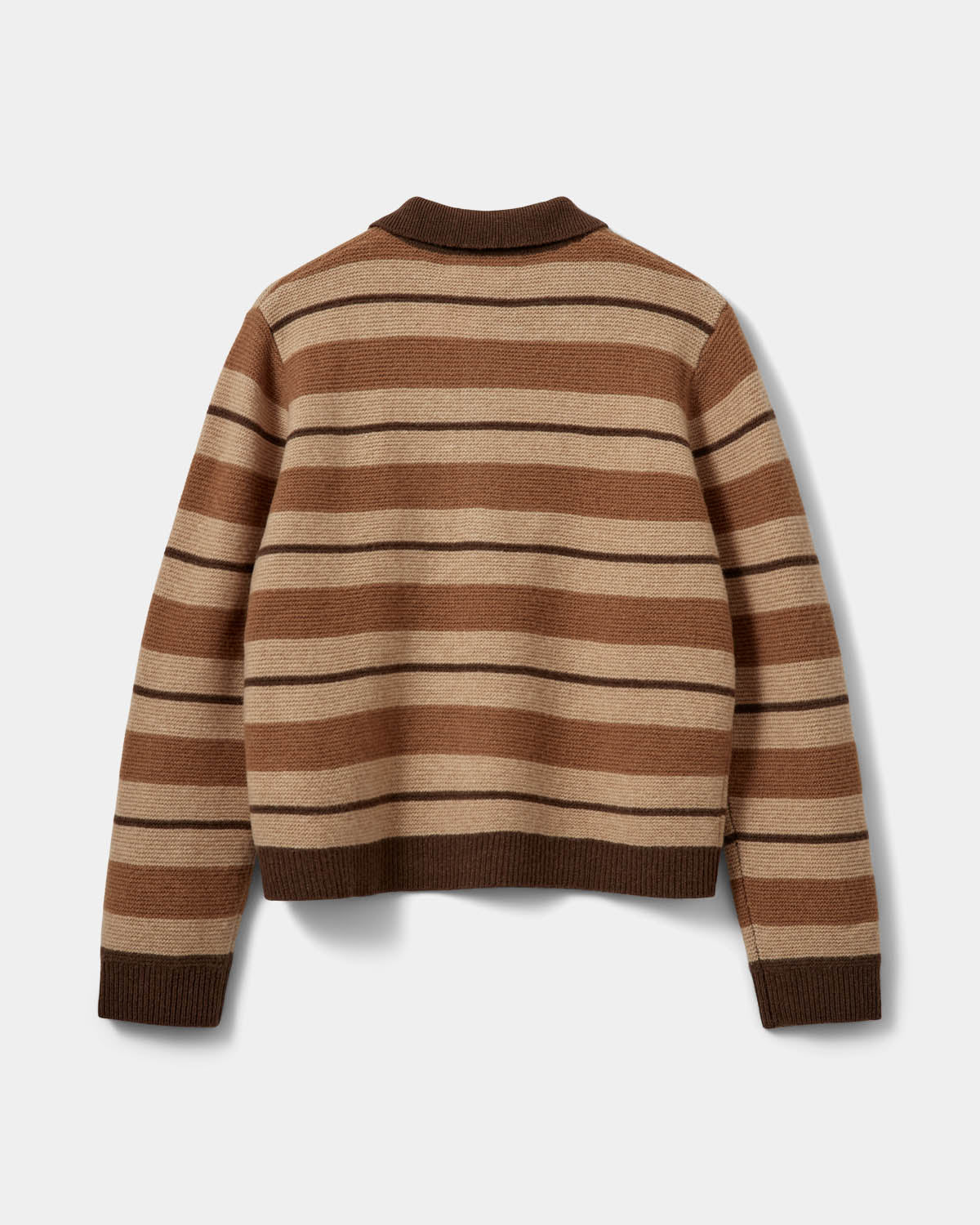Sofie Schnoor WOMEN STORMASW STRIPET STRIK POLO Cardigan 7071 Brown melange