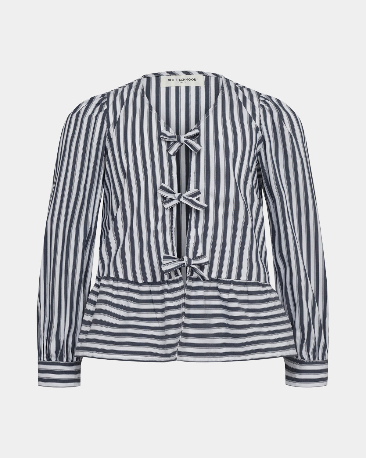 Sofie Schnoor YOUNG RHODASY SKJORTE Skjorte 8051 Dark Grey Striped