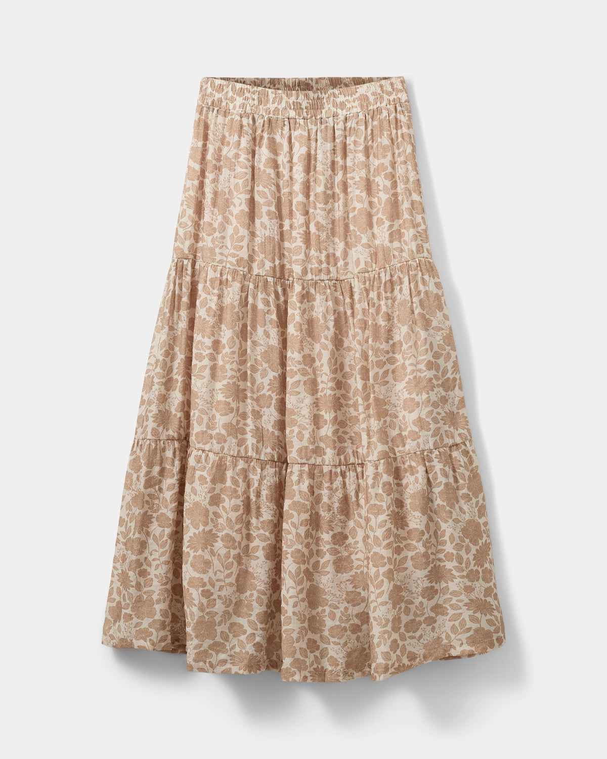 Sofie Schnoor YOUNG VIVISY NEDERDEL Nederdel 9135AOP Flower soft brown