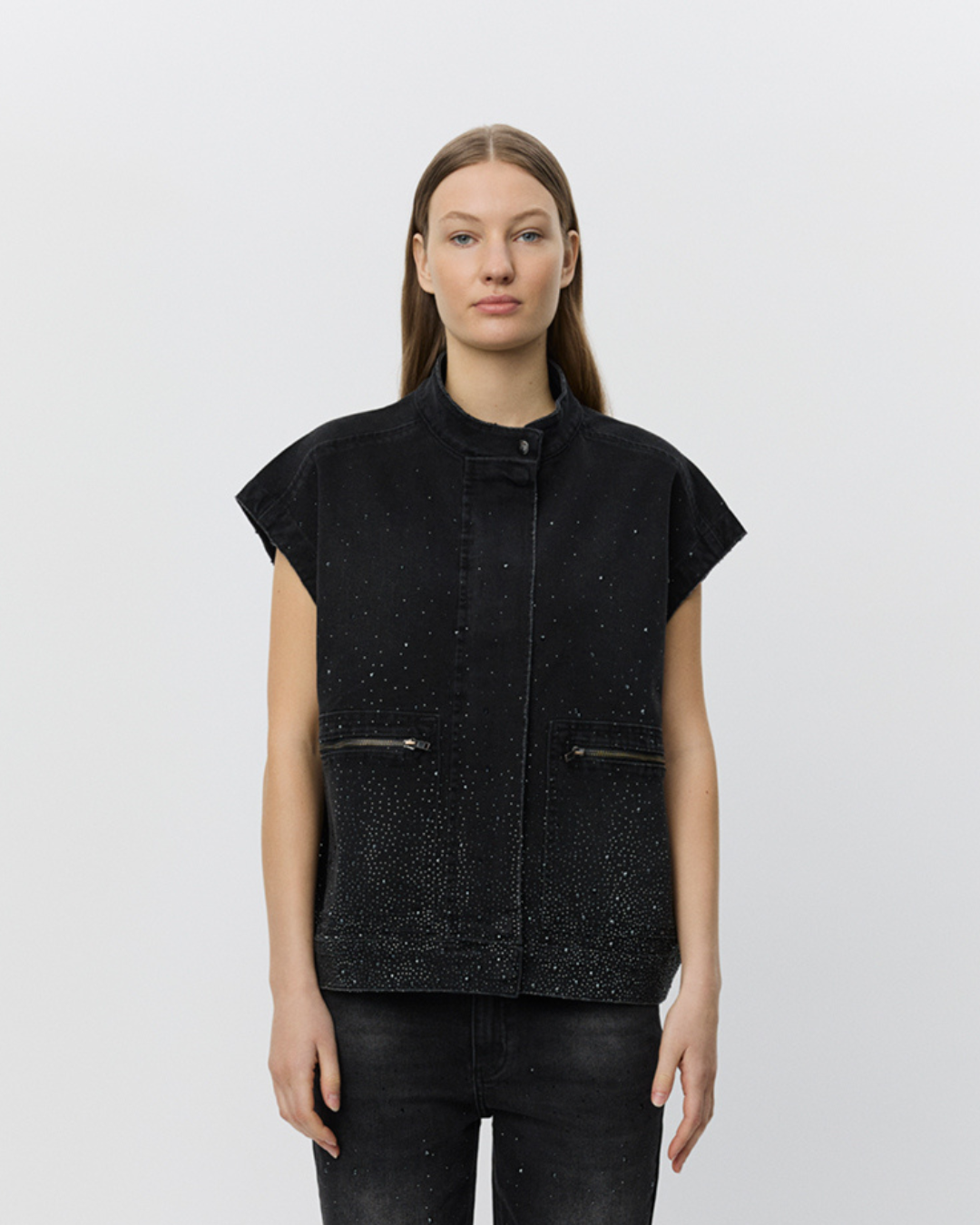 Sofie Schnoor WOMEN VEGASW VEST Vest 1015 Washed black