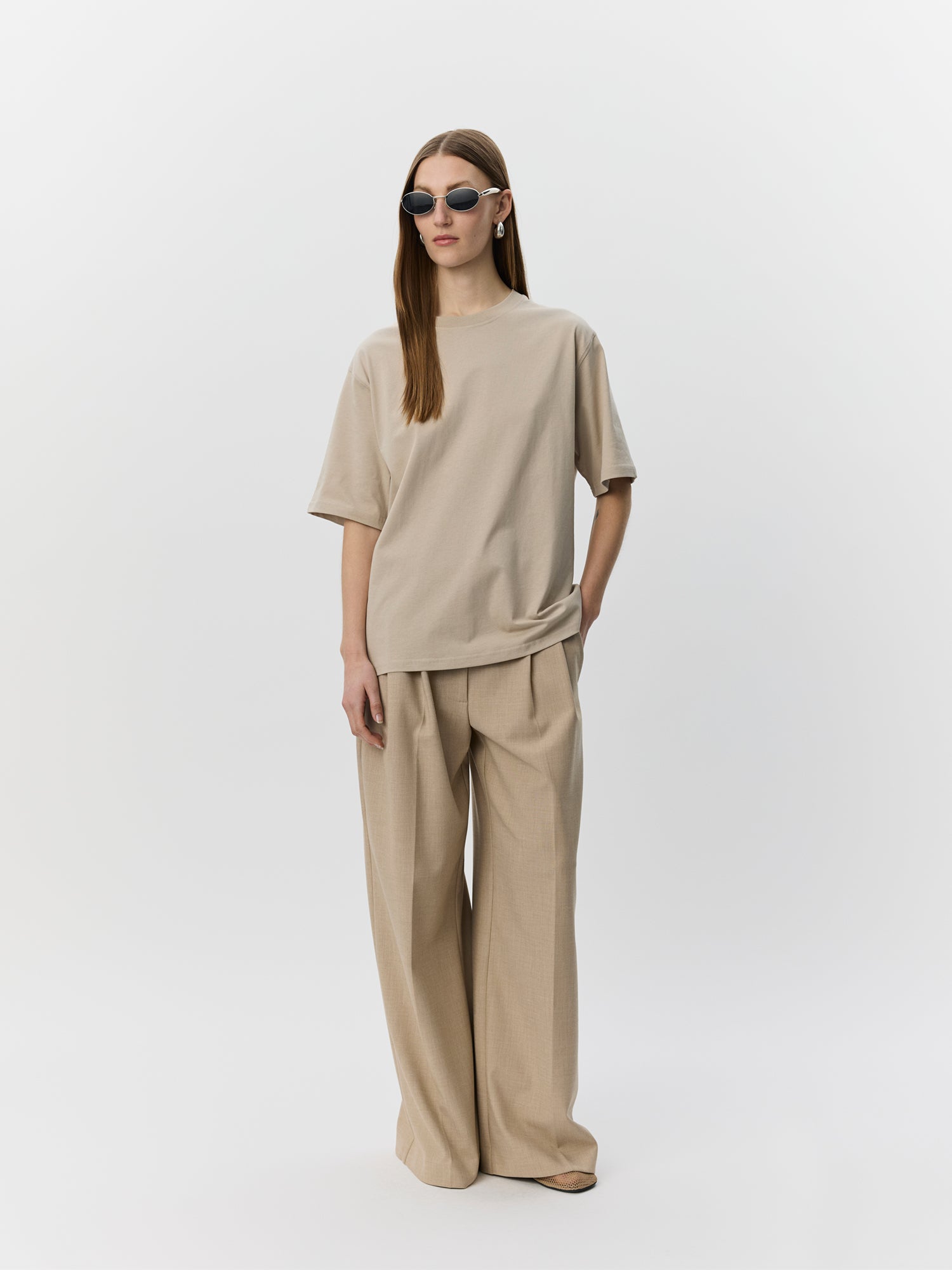 Sofie Schnoor WOMEN VERA BOXY T-SHIRT T-shirt 8058 Feather Gray