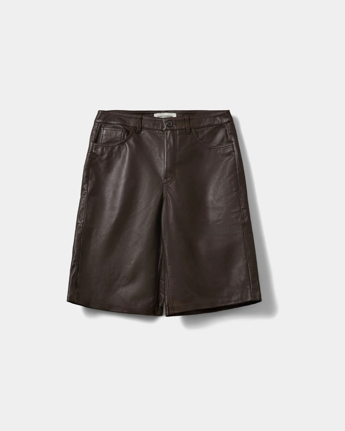 Sofie Schnoor WOMEN VOKESW LÆDERSHORTS Shorts 7025 Dark brown