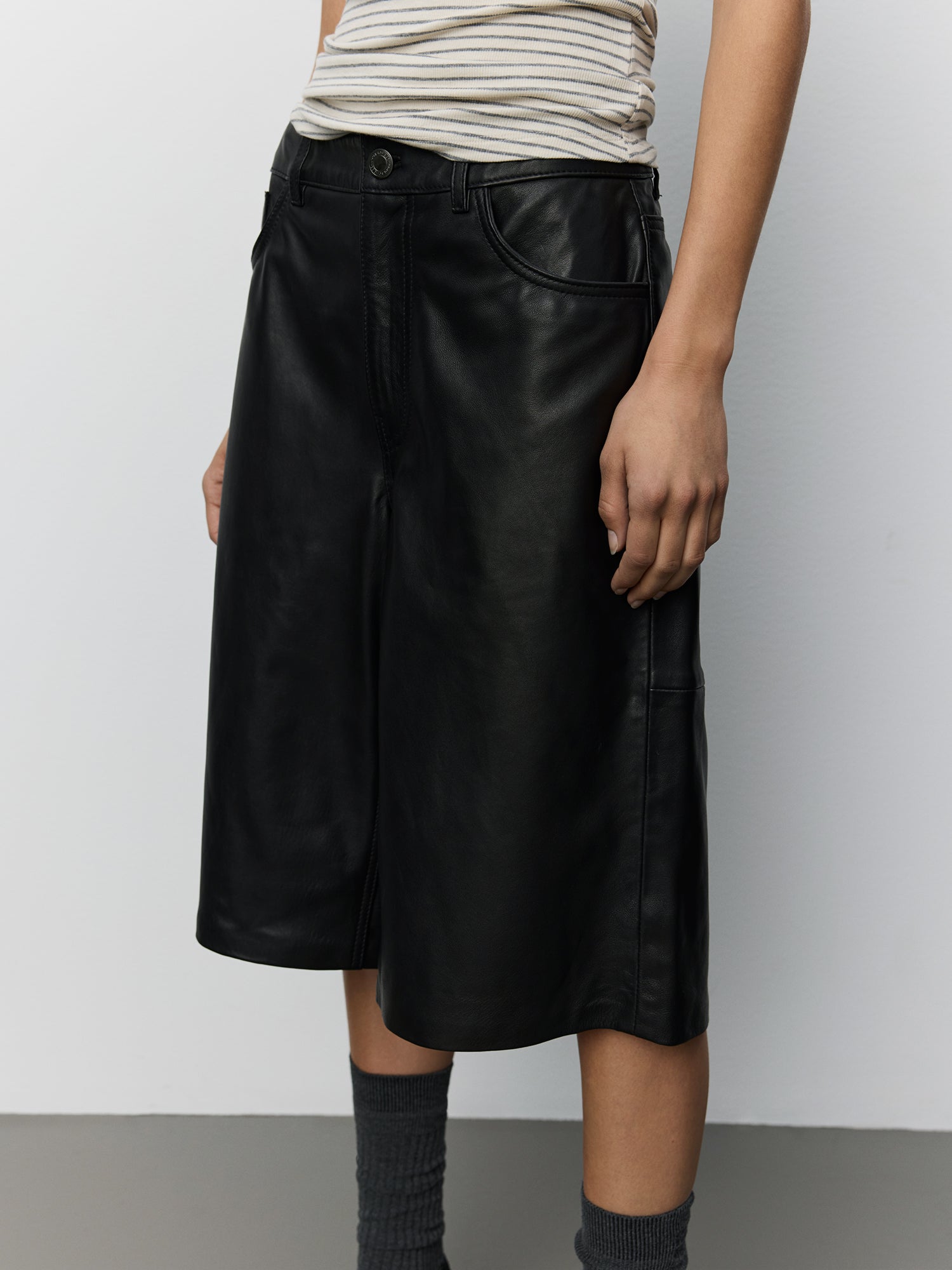 Sofie Schnoor WOMEN VOKESW LÆDER SHORTS Shorts 1000 Black
