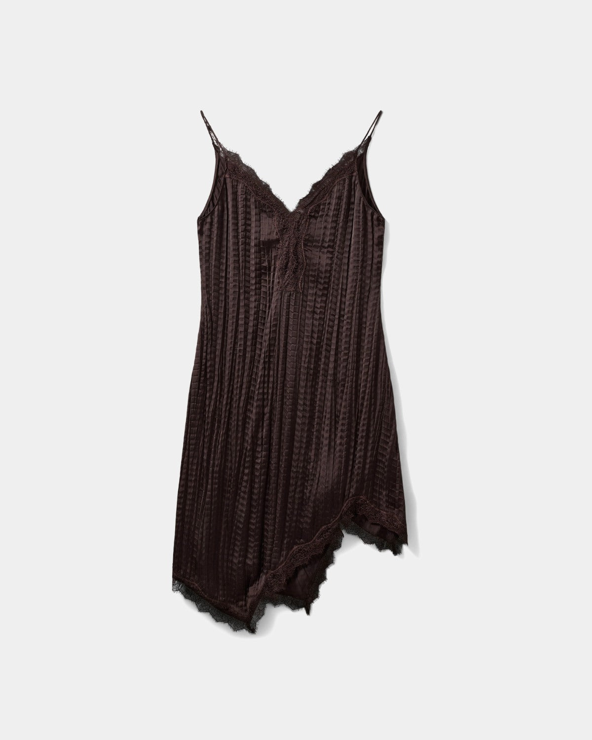 Sofie Schnoor WOMEN WINONASW ASYMMETRISK SLIP KJOLE Kjole 7025 Dark brown