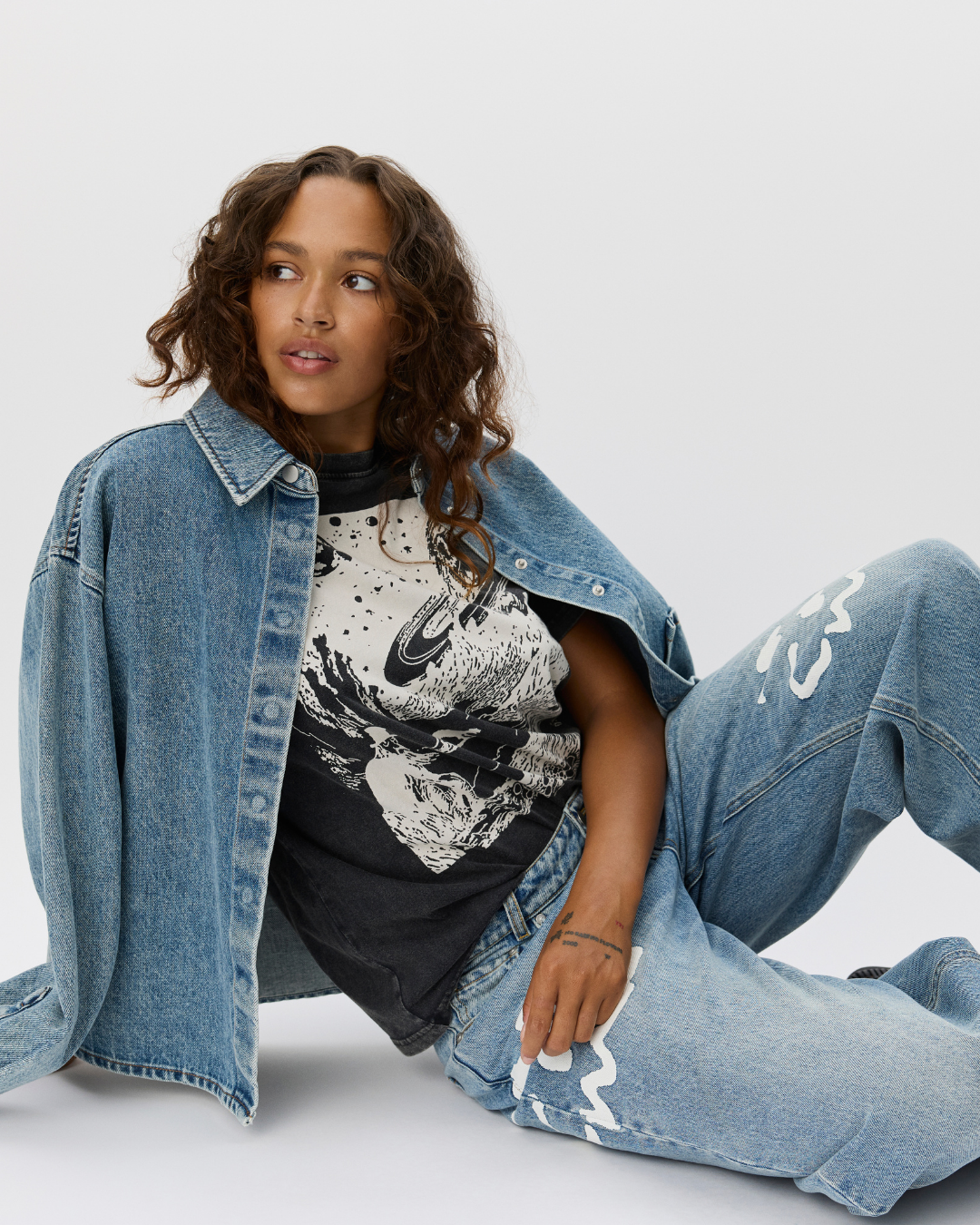 Sofie Schnoor WOMEN ZENASW MOOMIN T-SHIRT T-shirt 1015 Washed black