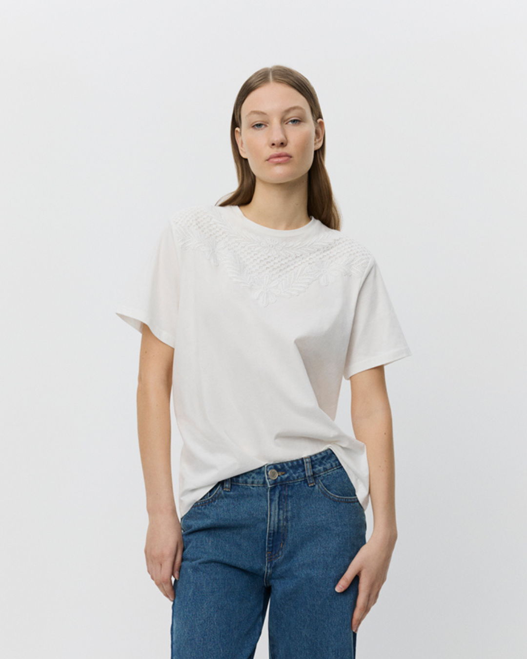 Sofie Schnoor WOMEN ZENASW T-SHIRT T-shirt 0124 Snow white