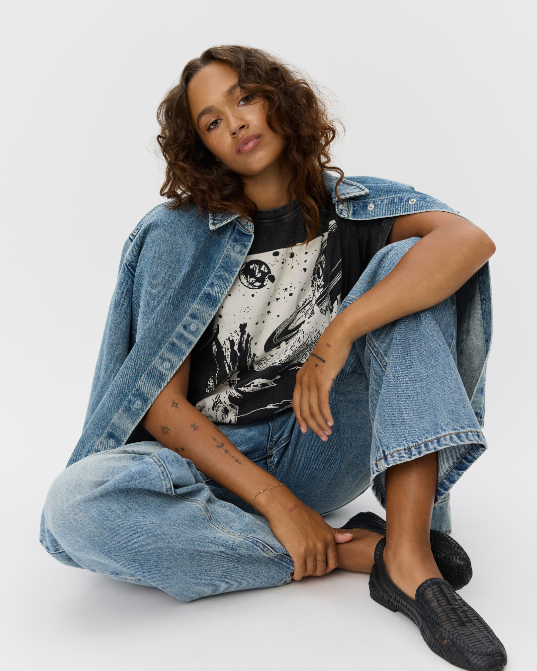 Sofie Schnoor WOMEN ZENASW MOOMIN T-SHIRT T-shirt 1015 Washed black