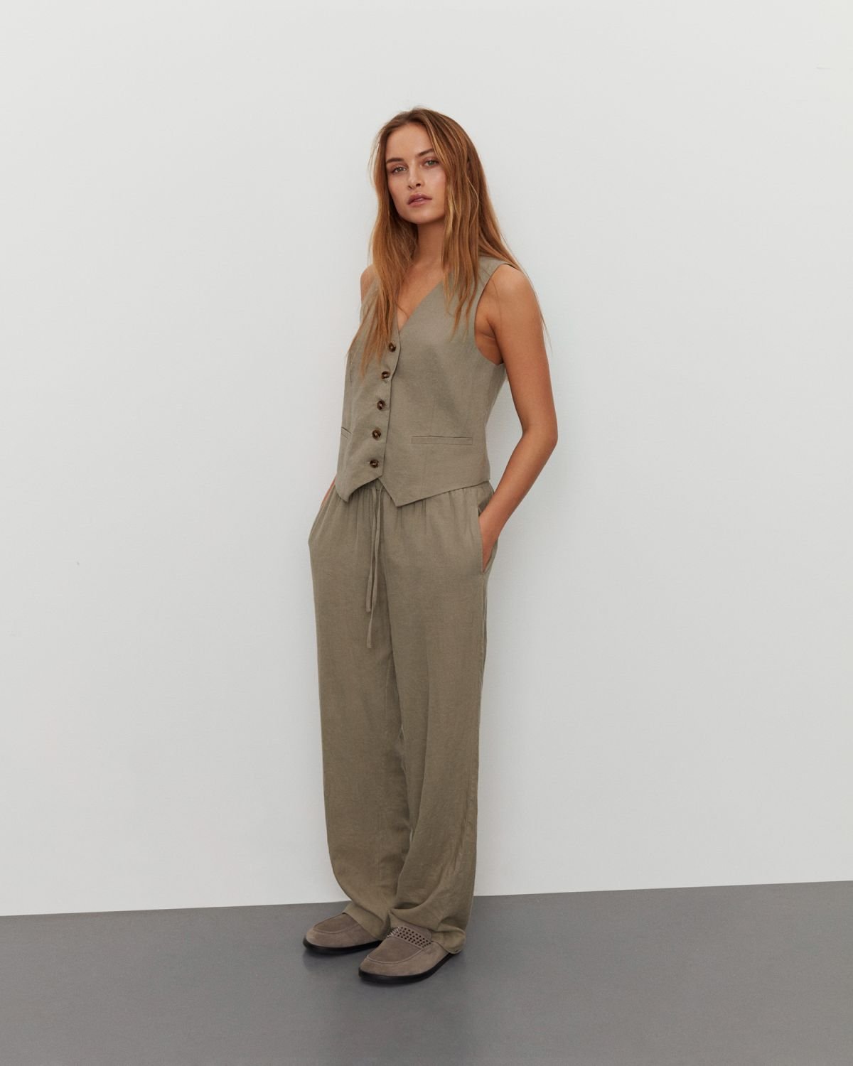 Sofie Schnoor WOMEN ABIGAILESW TROUSERS Trousers 9003 Khaki Army