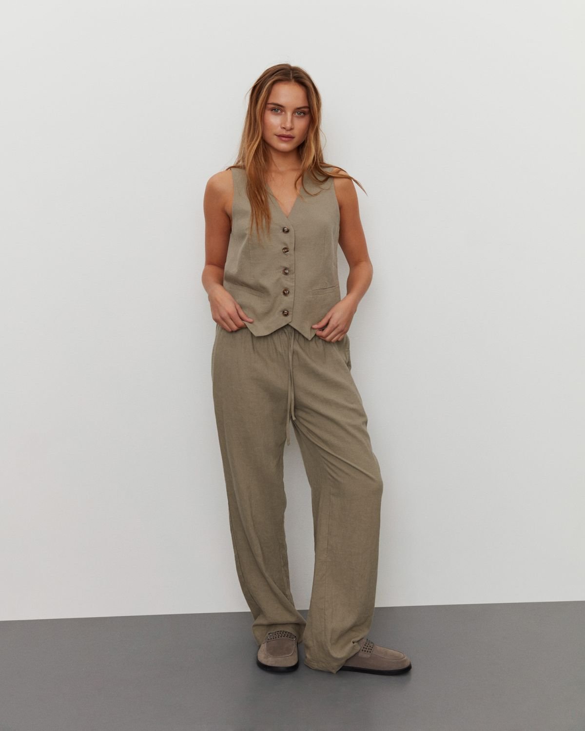 Sofie Schnoor WOMEN ABIGAILESW TROUSERS Trousers 9003 Khaki Army