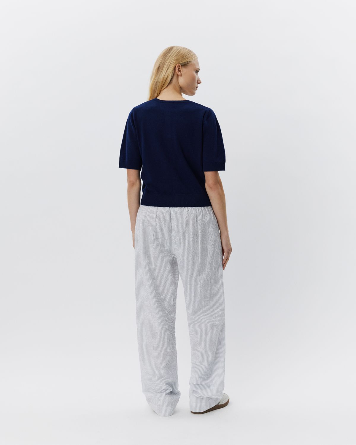 Sofie Schnoor WOMEN ABIGAILESW TROUSERS Trousers 0149 Antique White w Blue