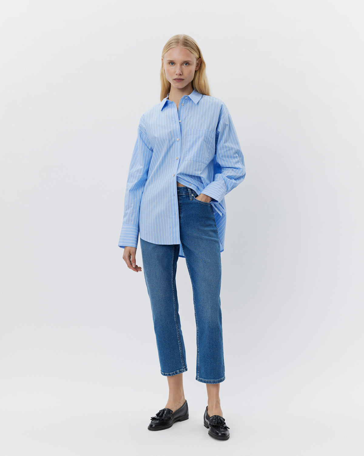 Sofie Schnoor WOMEN ADALENESW SHIRT Shirt 5094 Light Blue striped