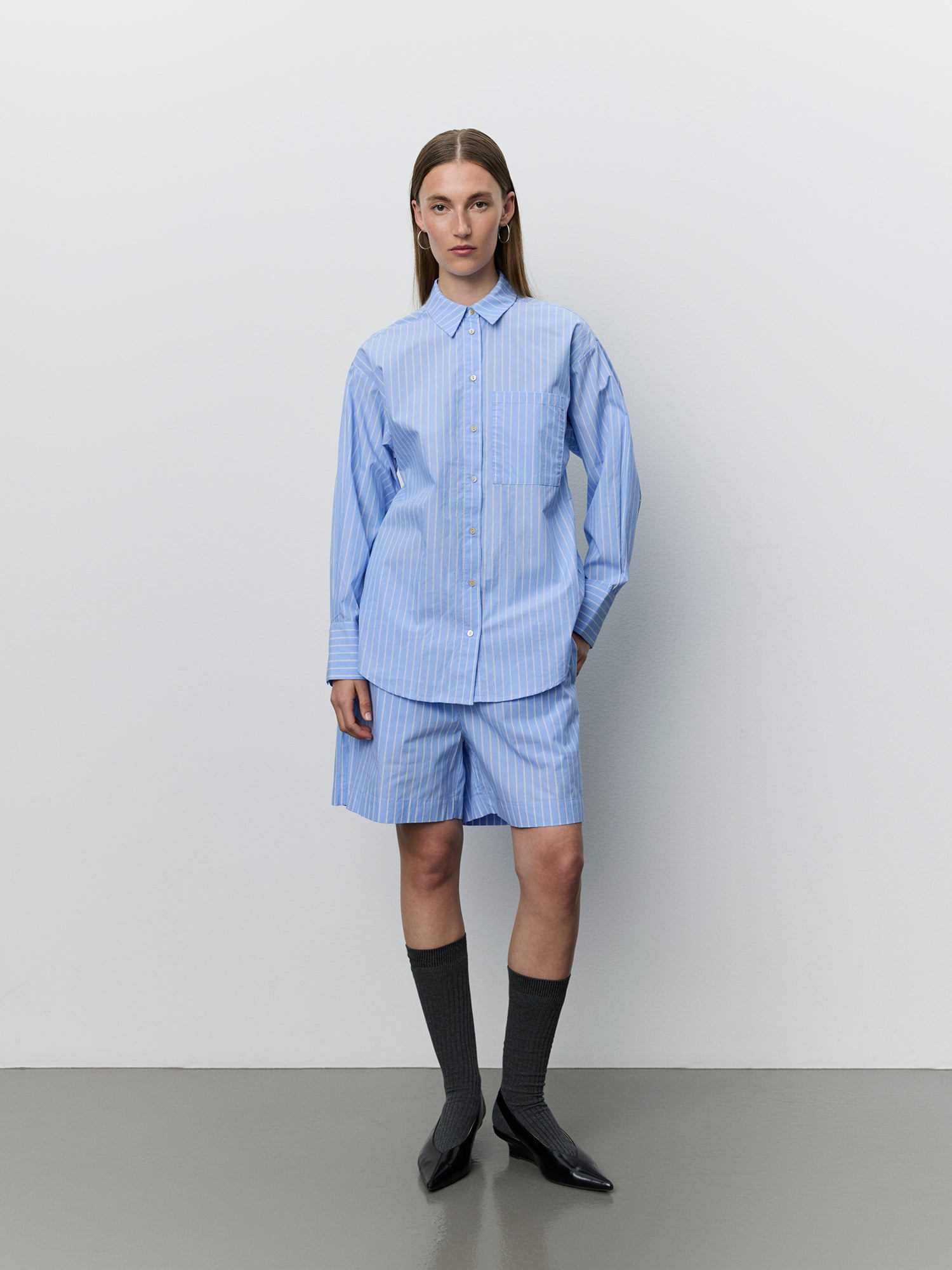 ADALENESW SHIRT Skjorte - 5094 Light Blue striped | Sofie Schnoor