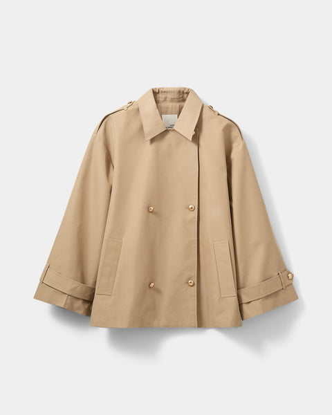 ADRIASW SHORT TRENCH COAT Jakke - 7012 Camel | Sofie Schnoor