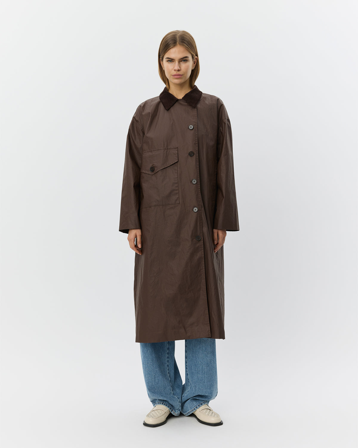 AGNESSW COAT Frakke - 7025 Dark brown | Sofie Schnoor