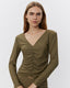 AIDASW BLOUSE - Olive Leaf